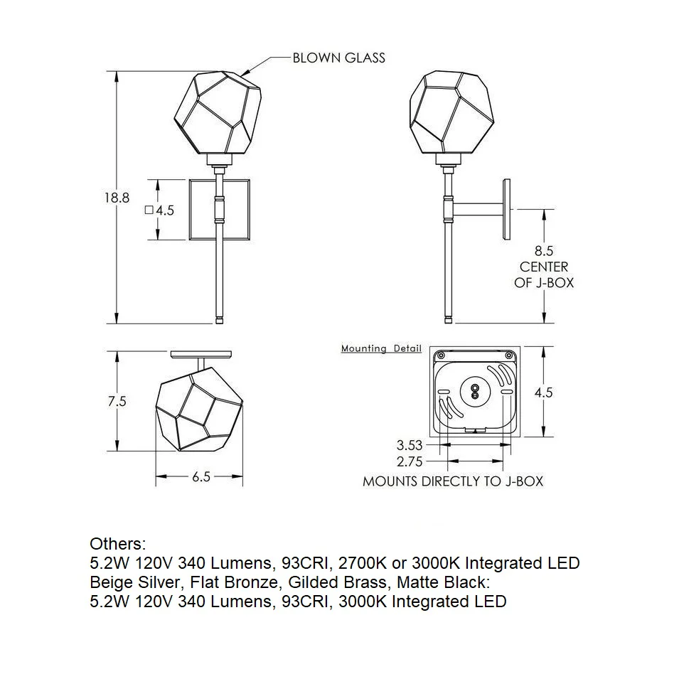 Gem Belvedere Wall Sconce - Image 70