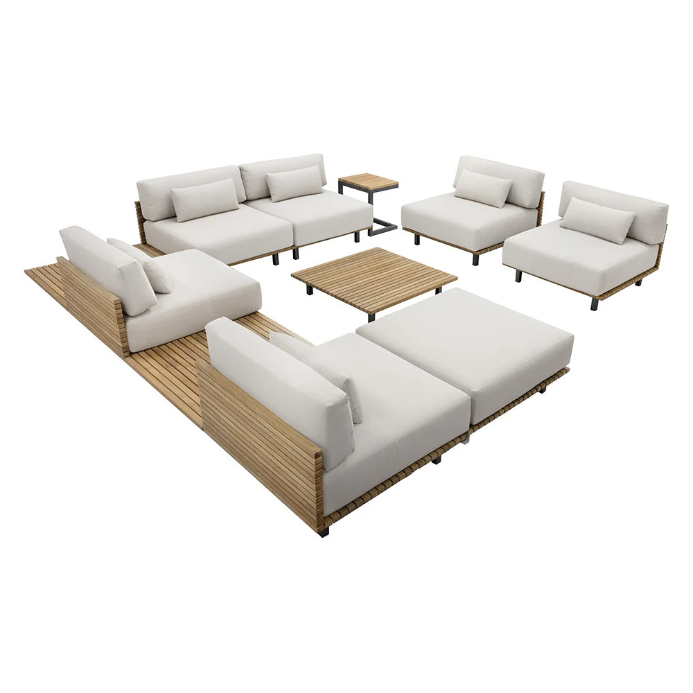 Geneve Outdoor Modular Armless Chair - Image 8