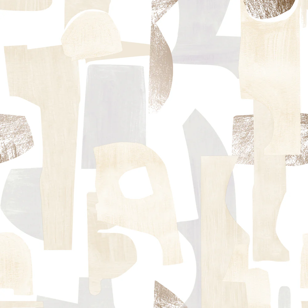 Geo Composition Removable Wallpaper Sample Swatch - Image 4