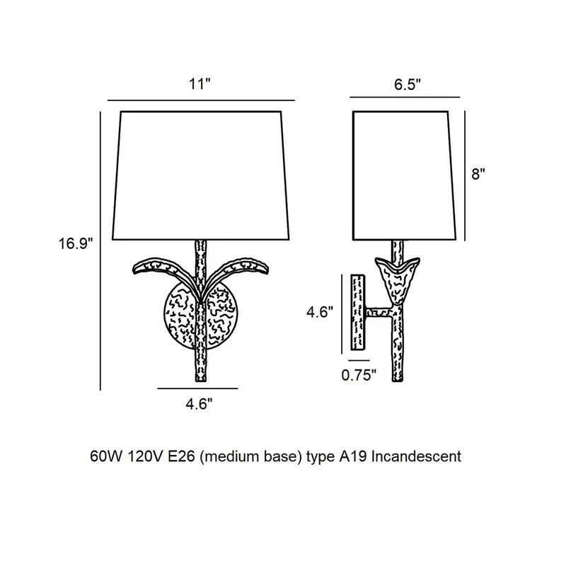 ED Ellen DeGeneres Georgia Wall Sconce - Image 4