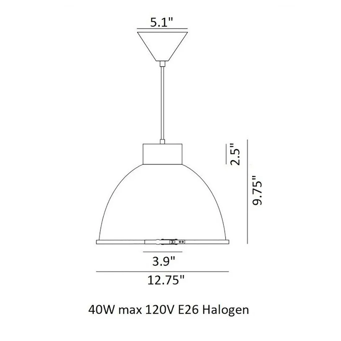 Giant Pendant Light with Wired Glass - Image 10