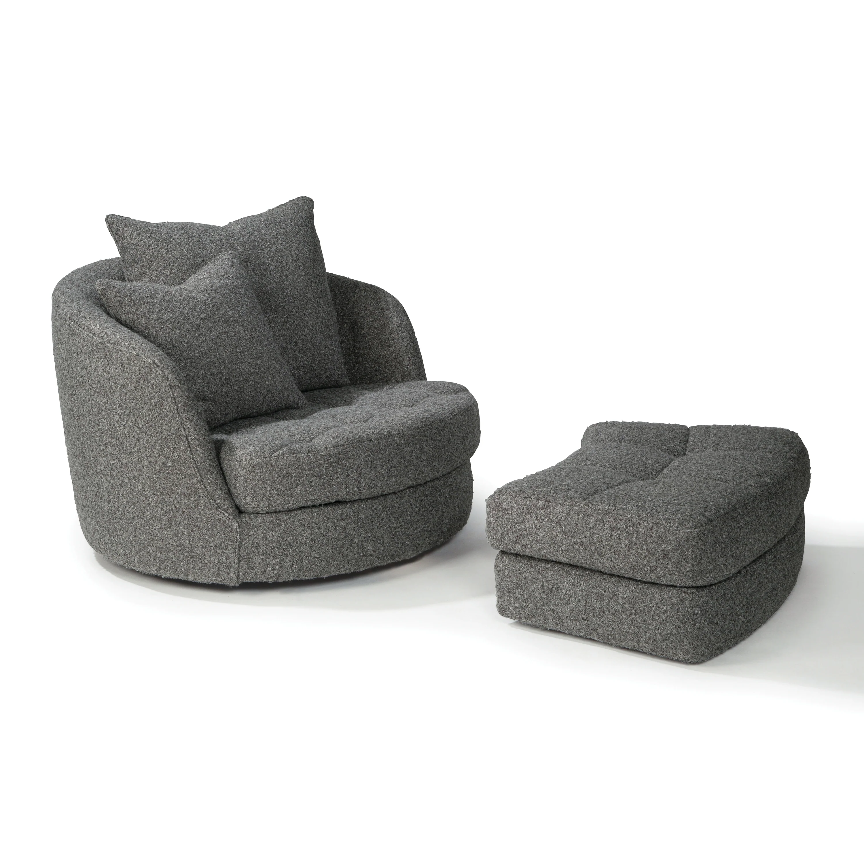 Giant Swivel Tufted Tub Lounge Chair - Image 6