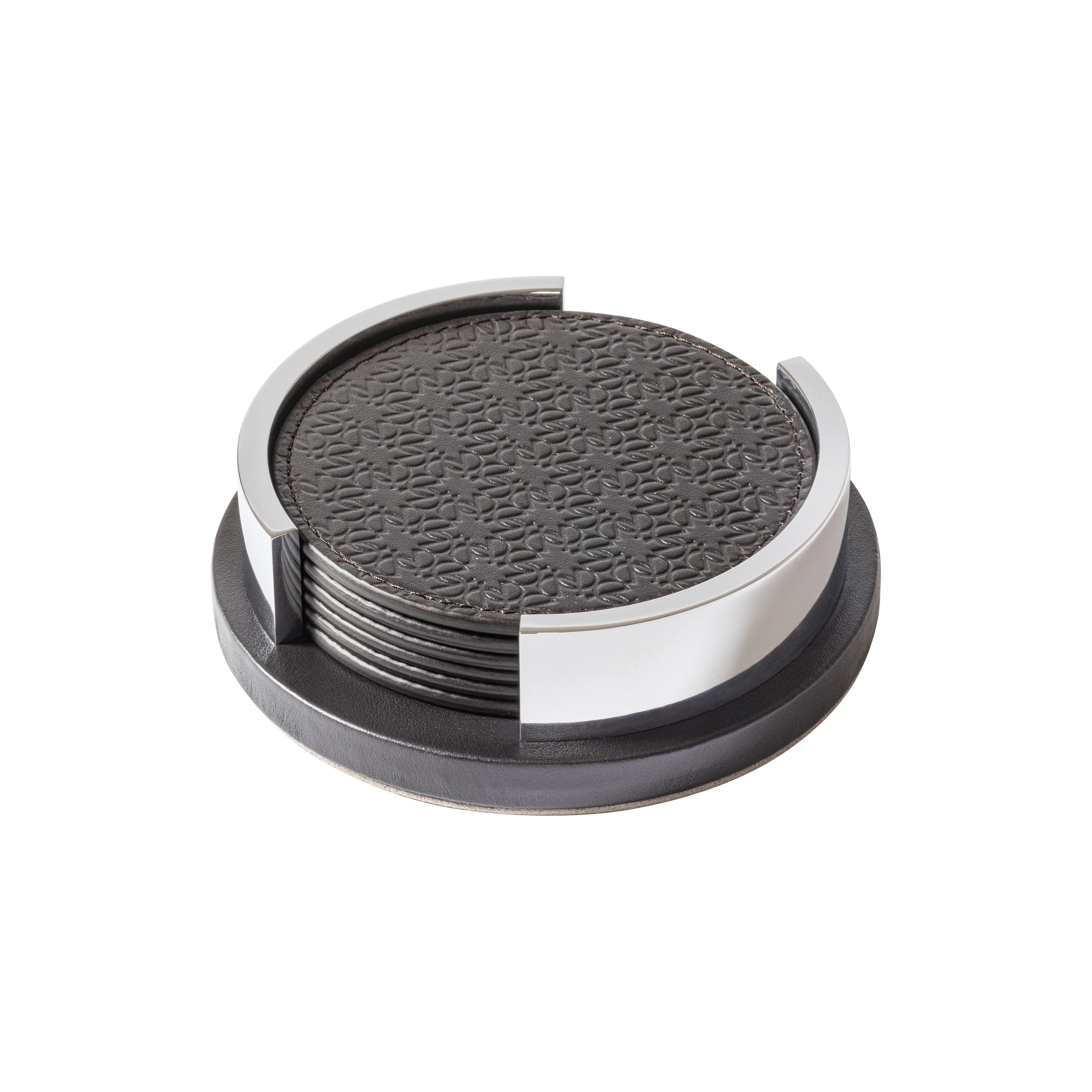 Giobagnara x Elie Saab Monogram Coaster Set with Holder - Image 4