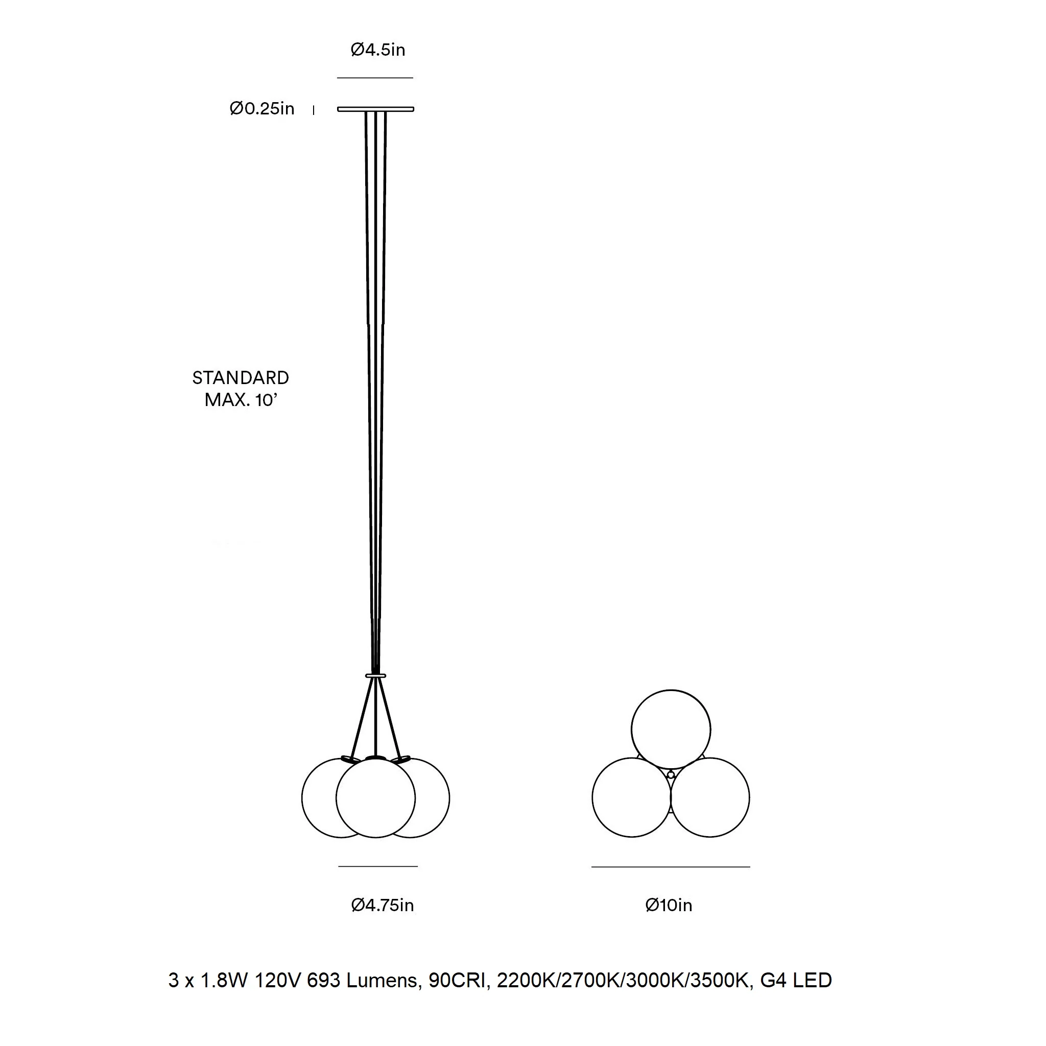 Glass 120 Cluster LED Chandelier - Image 17