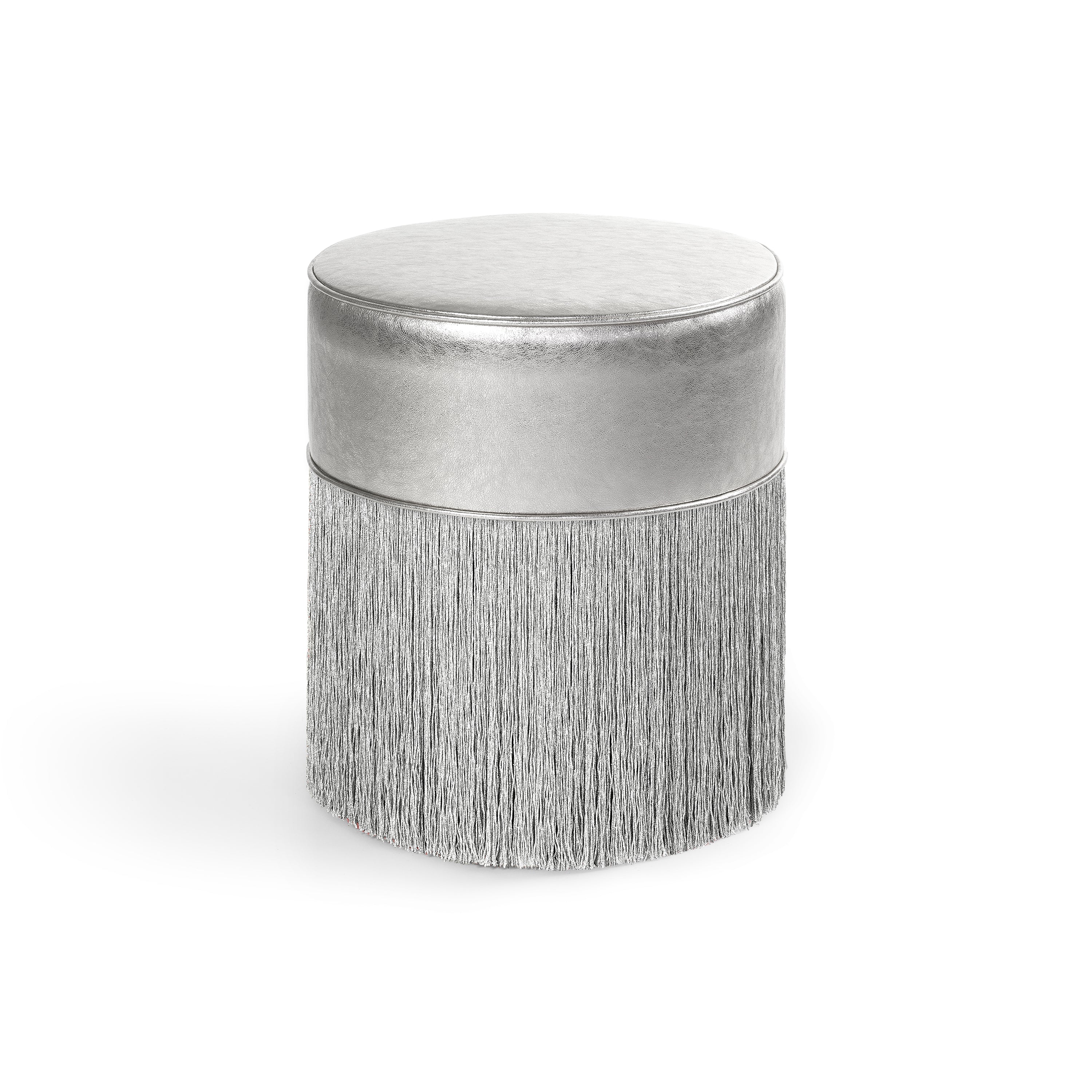 Gleaming Fringe Pouf - Image 7