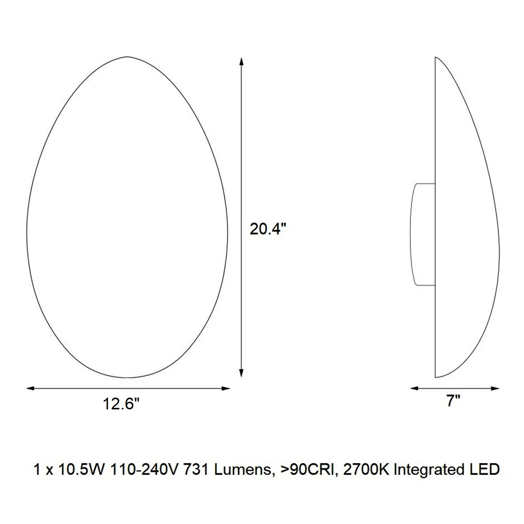 Golden Egg Wall Sconce - Image 8