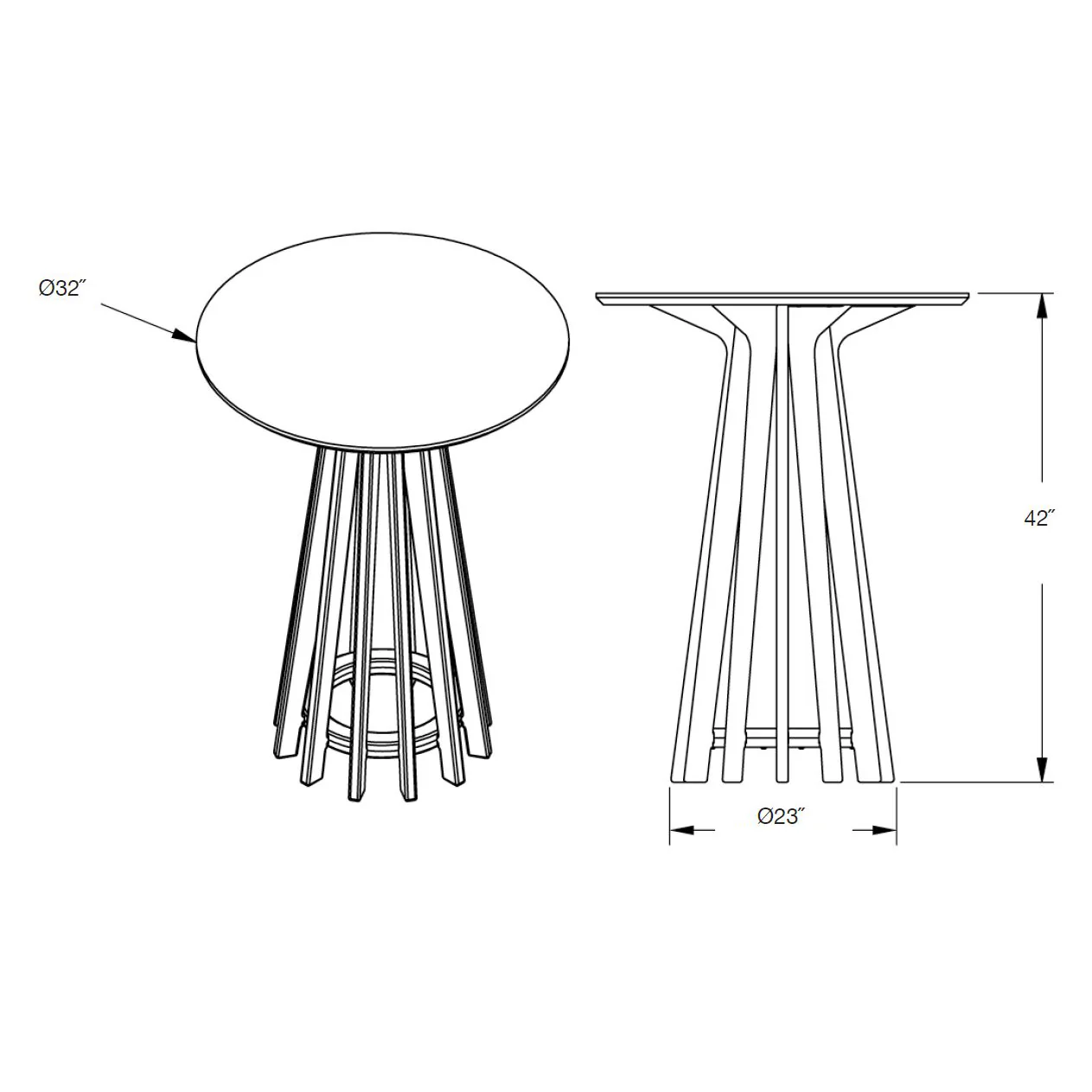 Good Company Outdoor Bar Table - Image 30
