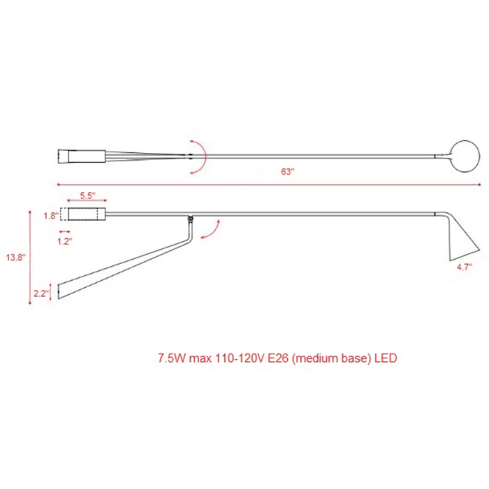 Gordon Orientable Wall Sconce - Image 8