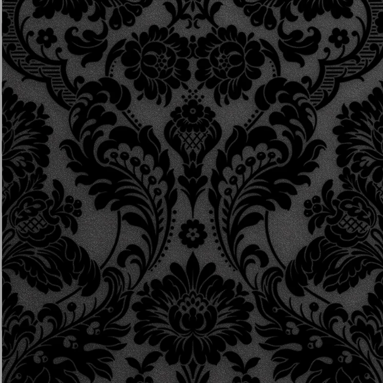 Gothic Damask Flock Wallpaper - Image 7
