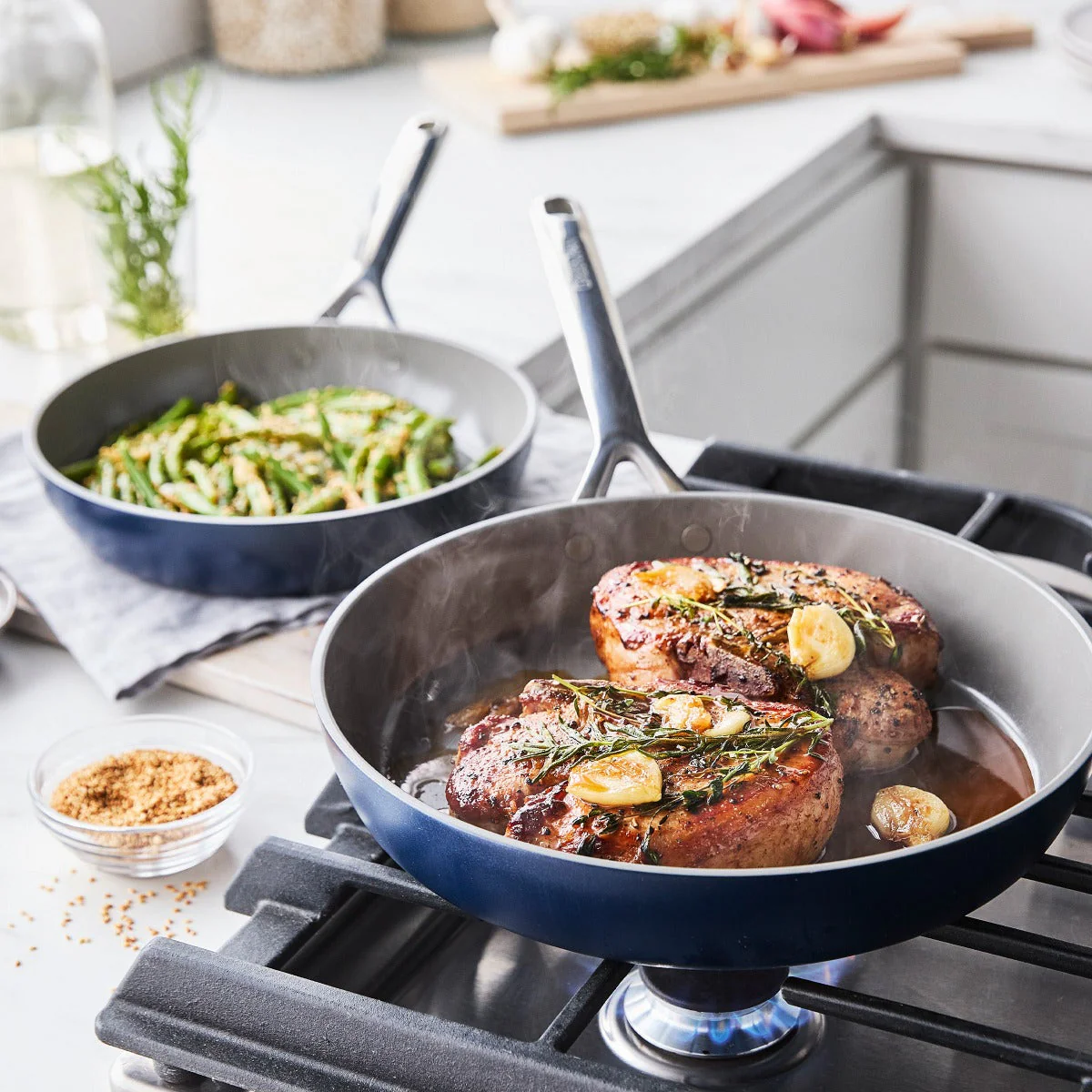GP5 Nonstick 2-Piece Frypan Set with Mirror Handles - Image 3