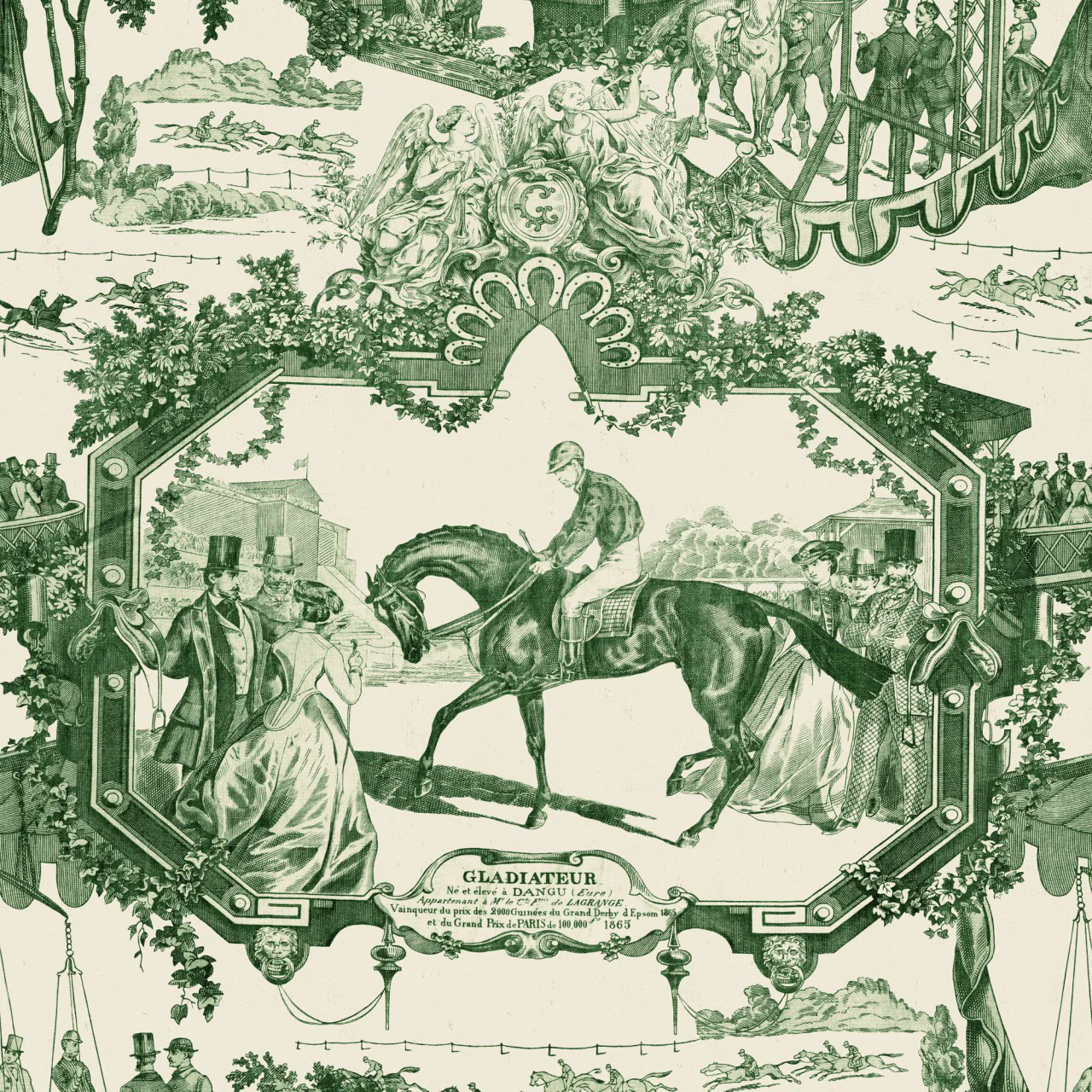 Grand Prix Toile Wallpaper - Image 2