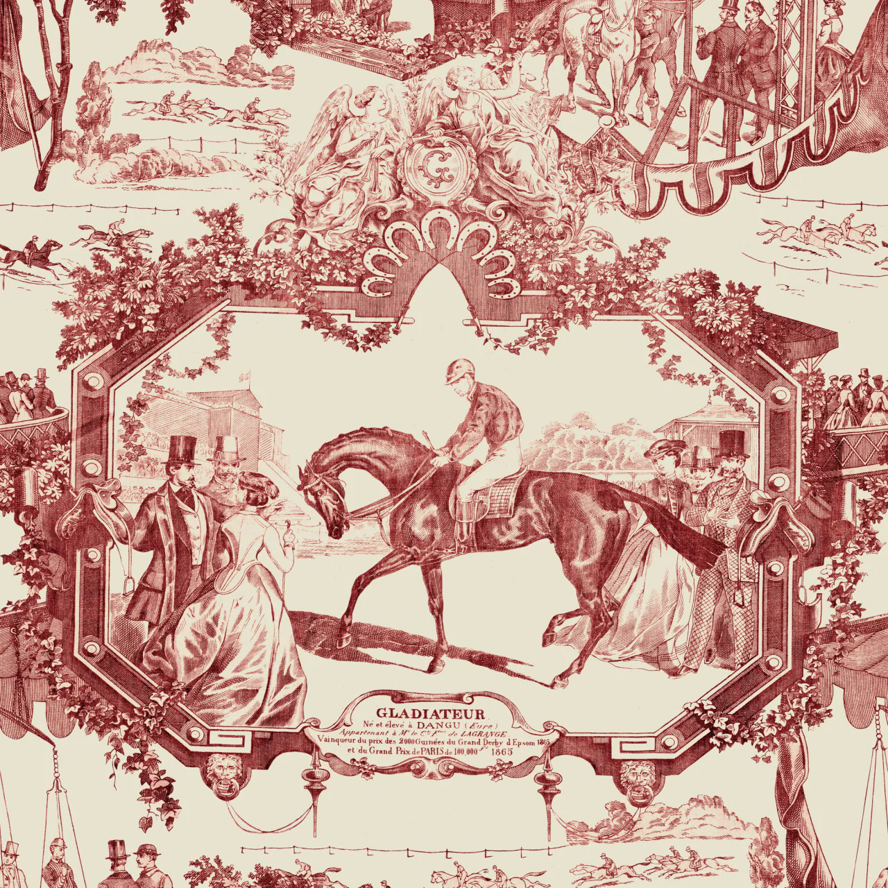 Grand Prix Toile Wallpaper - Image 3
