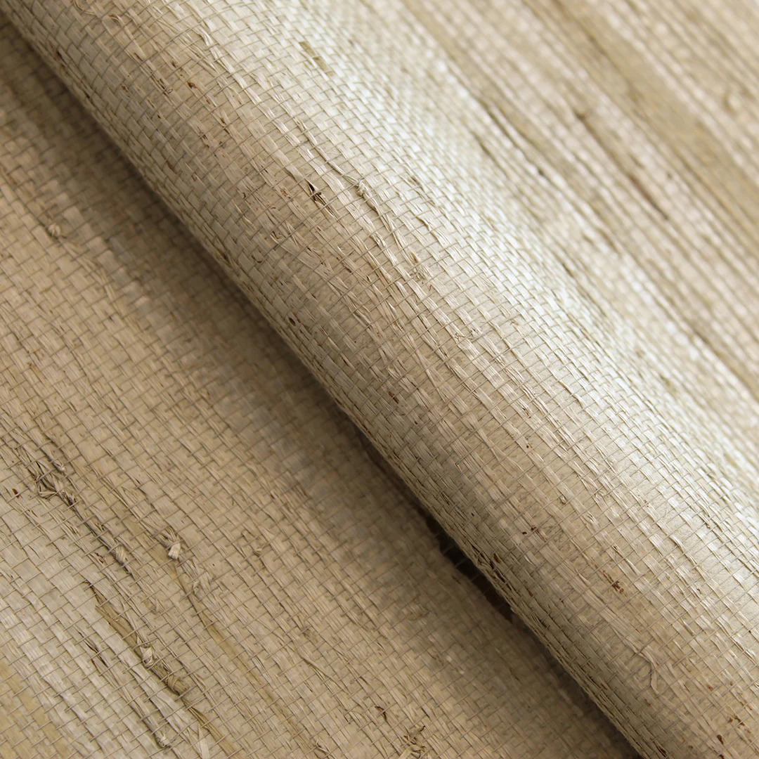 Grasscloth Arrowroot Weave Authentic Wallpaper - Image 3