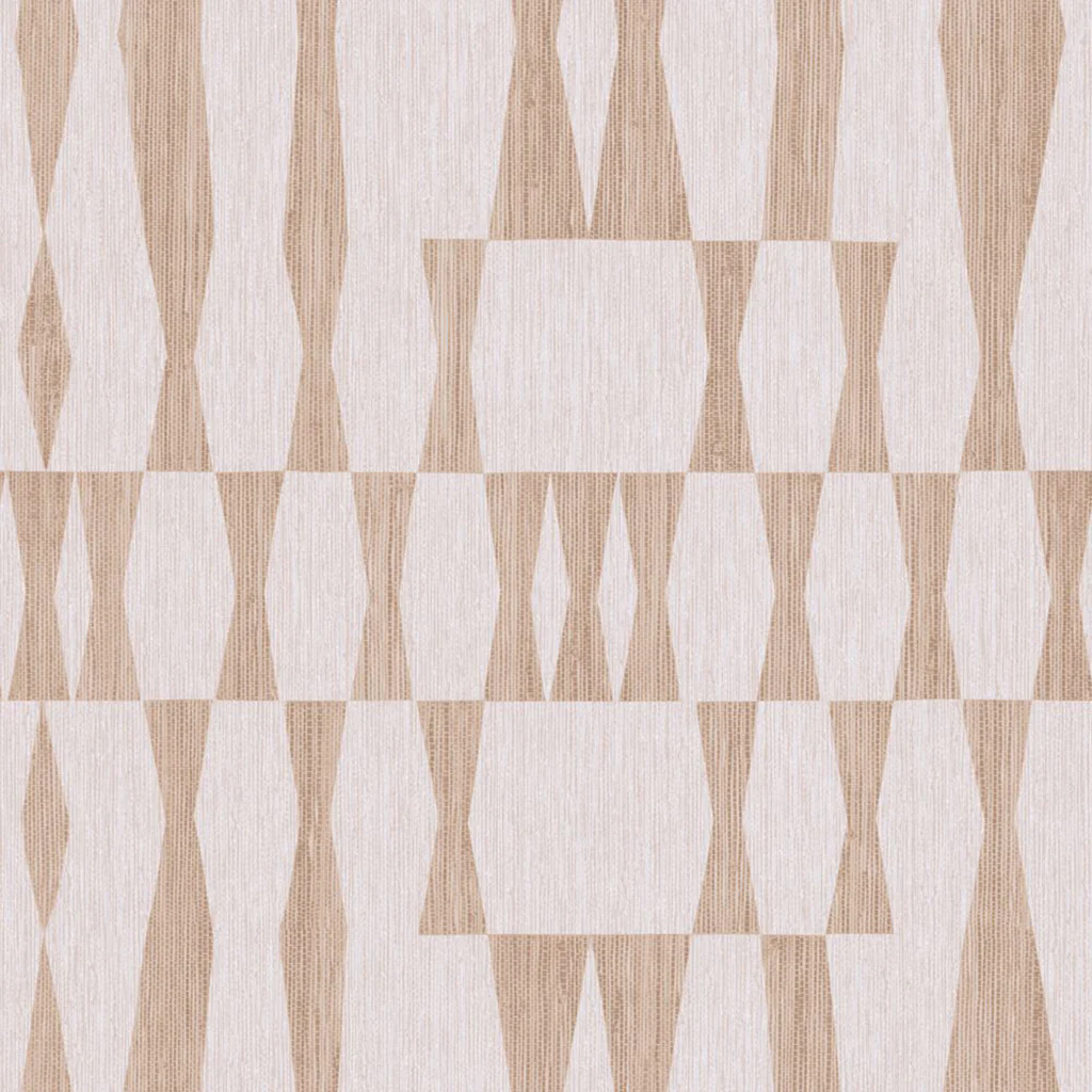 Grasscloth Geo Wallpaper