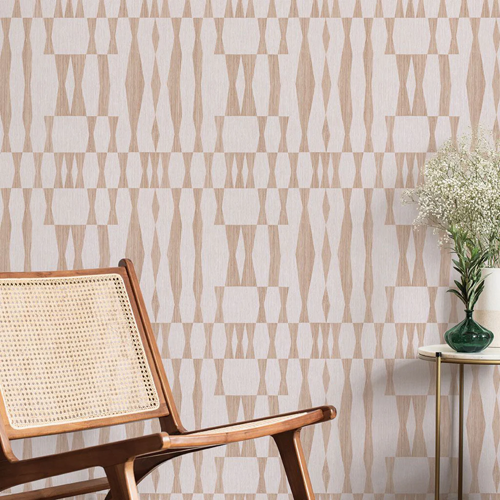 Grasscloth Geo Wallpaper - Image 5