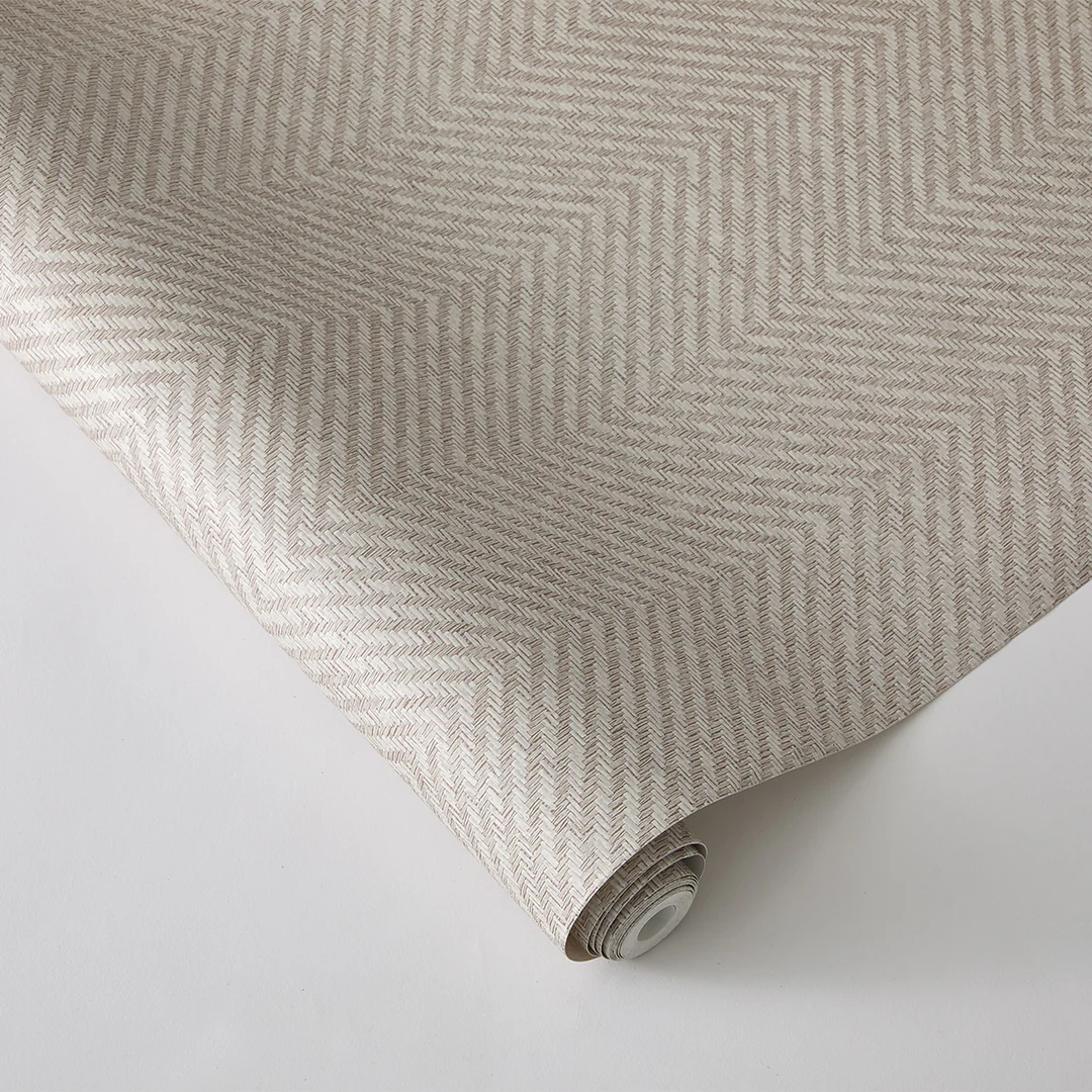 Grasscloth Parquet Removable Wallpaper - Image 7