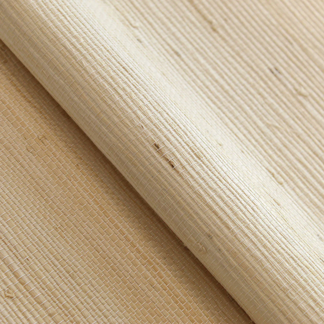 Grasscloth Tight Weave Jute Authentic Wallpaper Sample Swatch - Image 3
