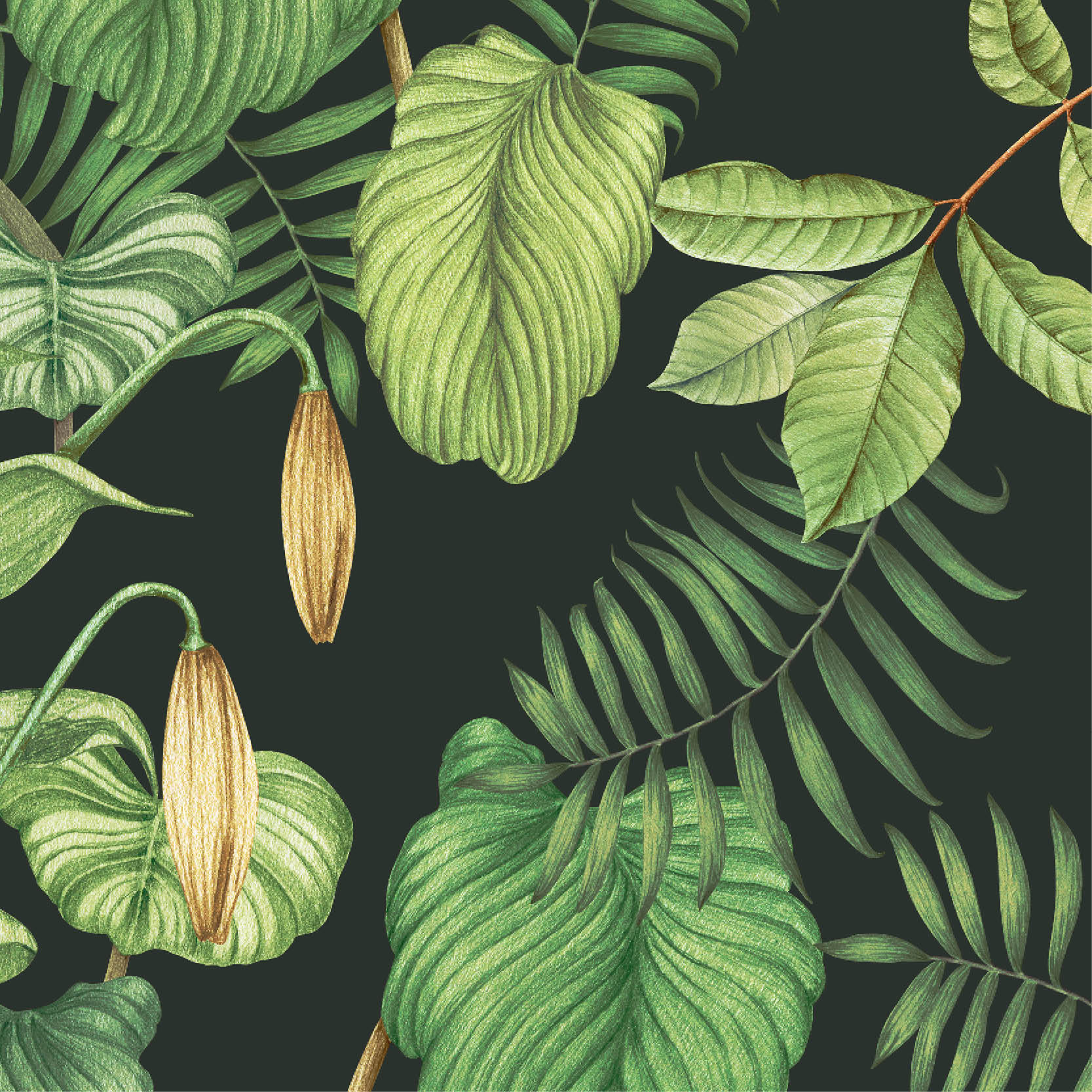 Greenery Wallpaper Sample Swatch - Image 2