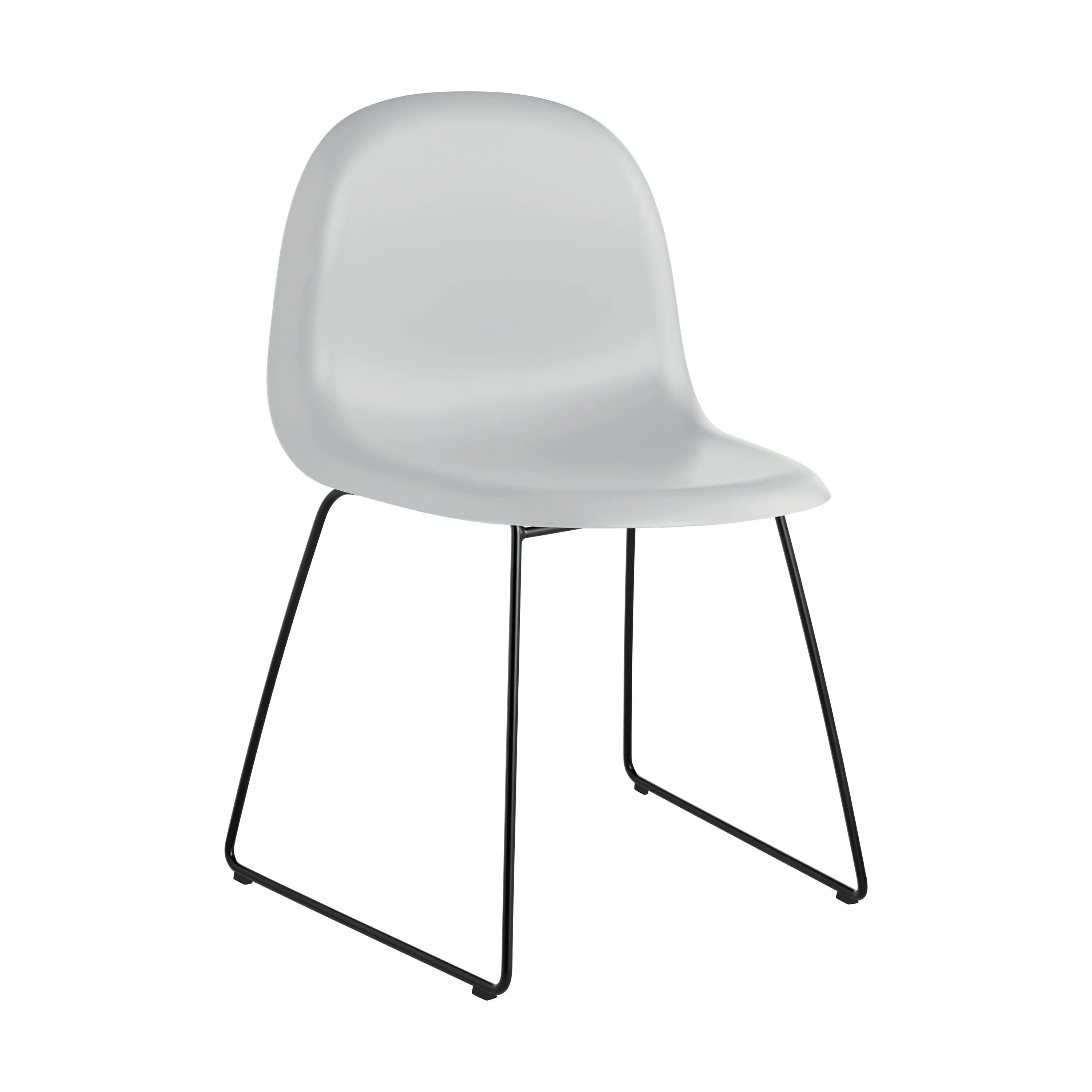 GUBI 3D Non Upholstered Dining Chair - Sledge Base - Image 15