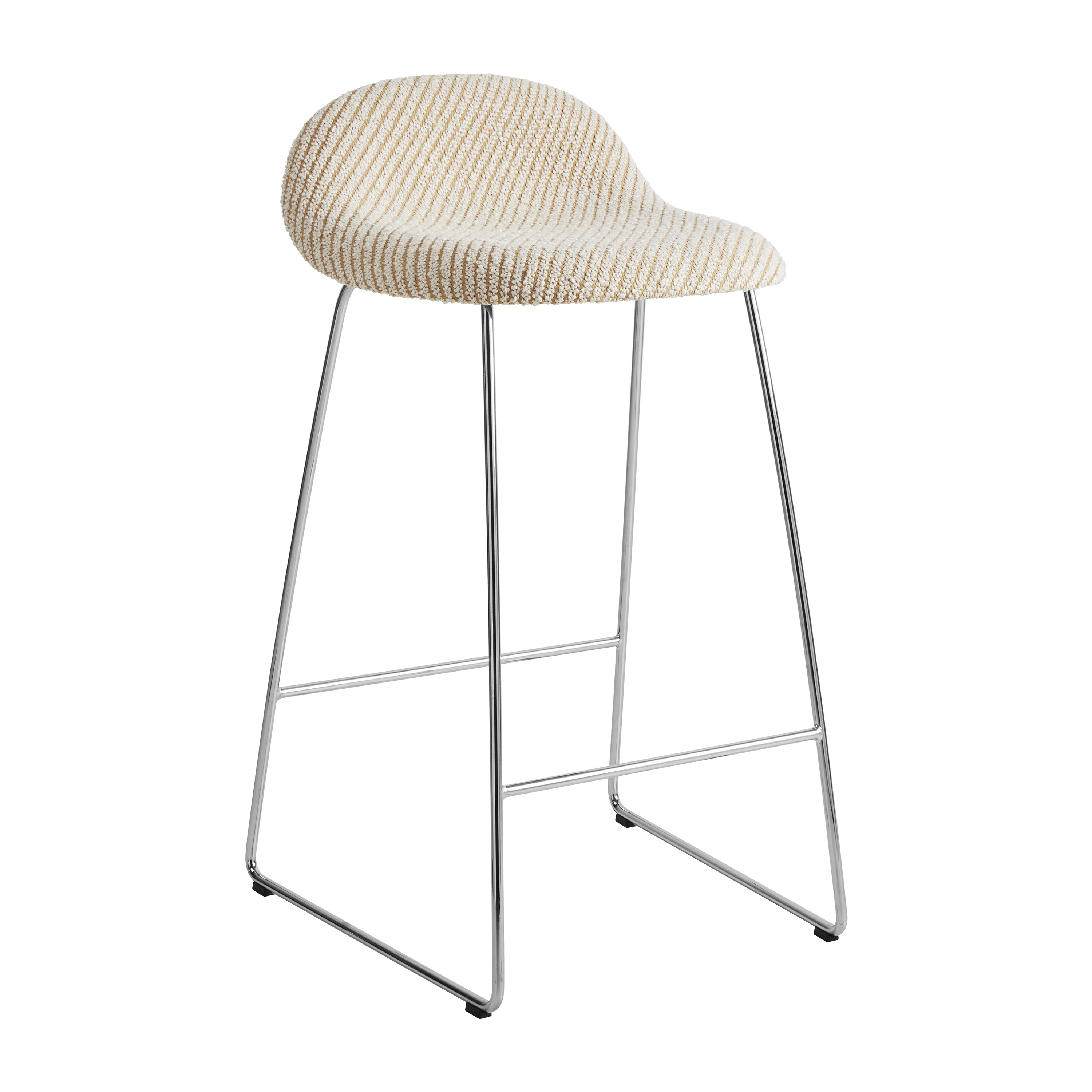 GUBI 3D Upholstered Bar and Counter Stool - Sledge Base - Image 14