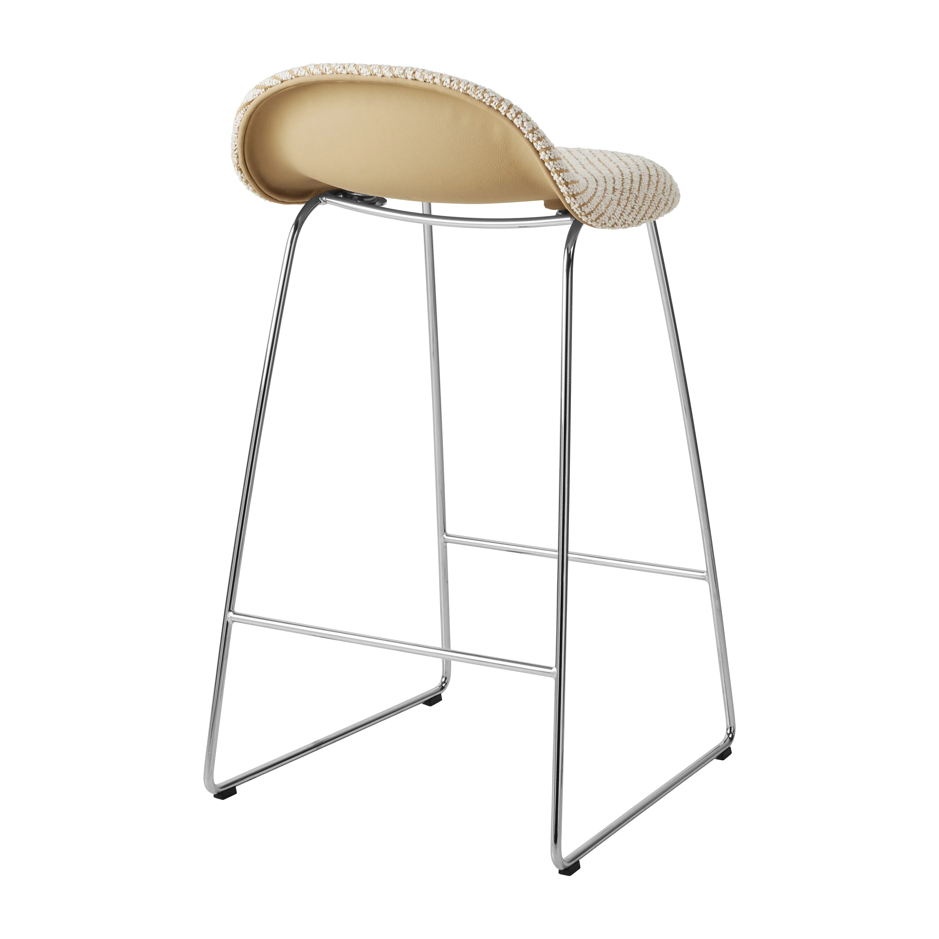 GUBI 3D Upholstered Bar and Counter Stool - Sledge Base - Image 6