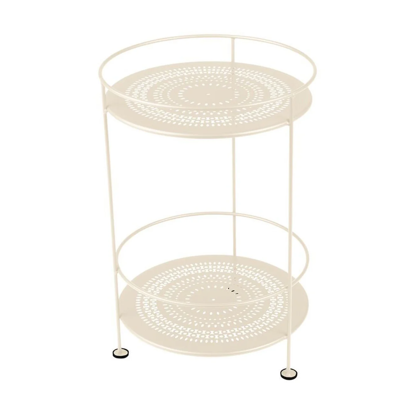 Guinguette Double Top Perforated Outdoor Side Table - Image 38