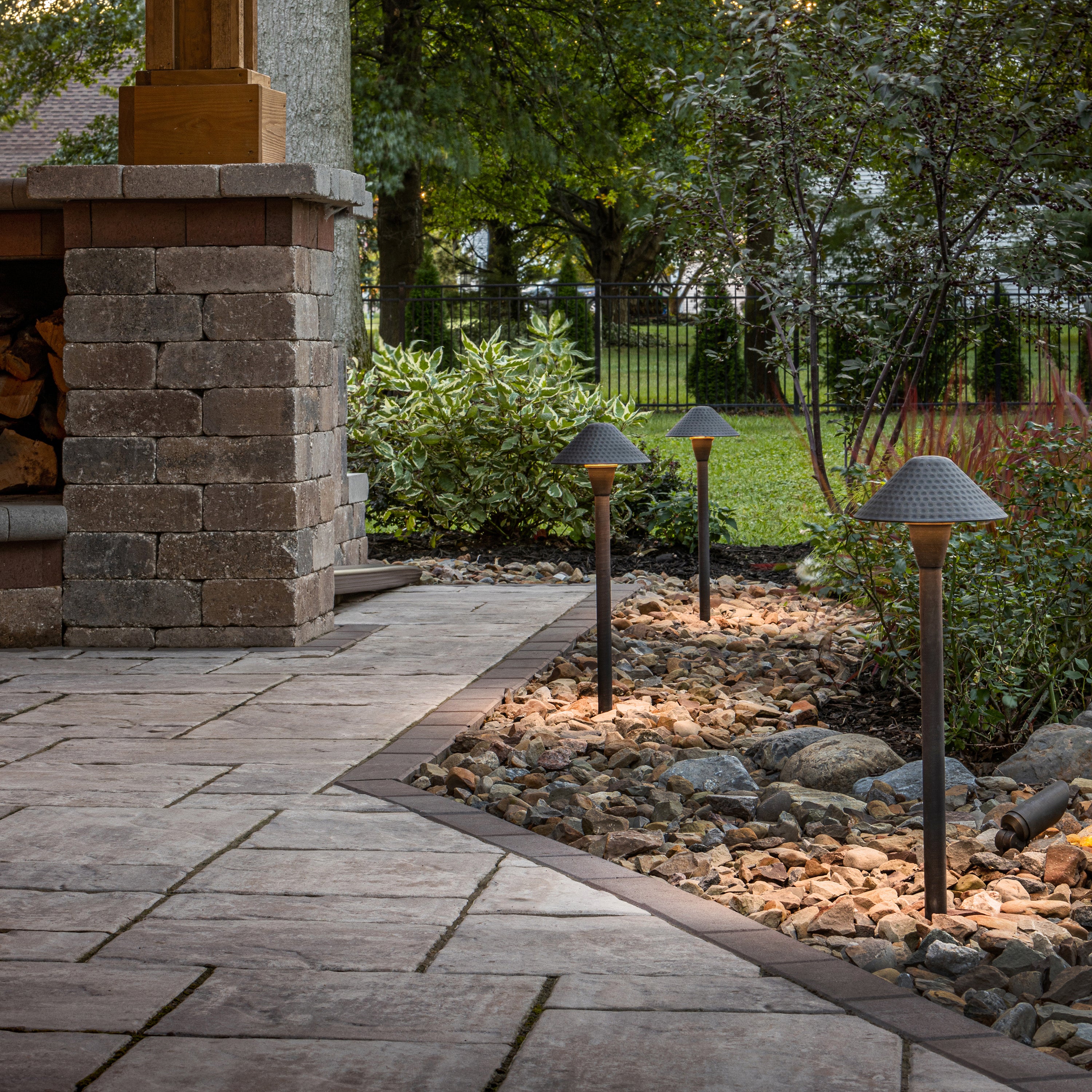 Hardy Island Small Hammered Outdoor Path Light - Image 4