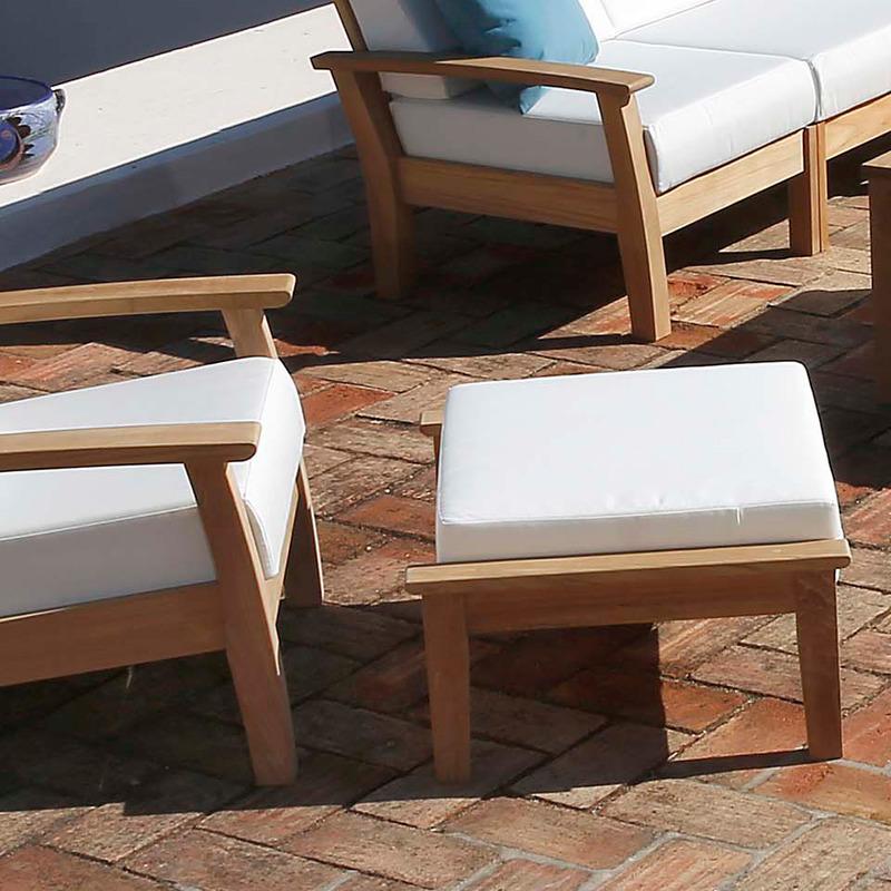 Haven Teak Outdoor Ottoman - Image 5