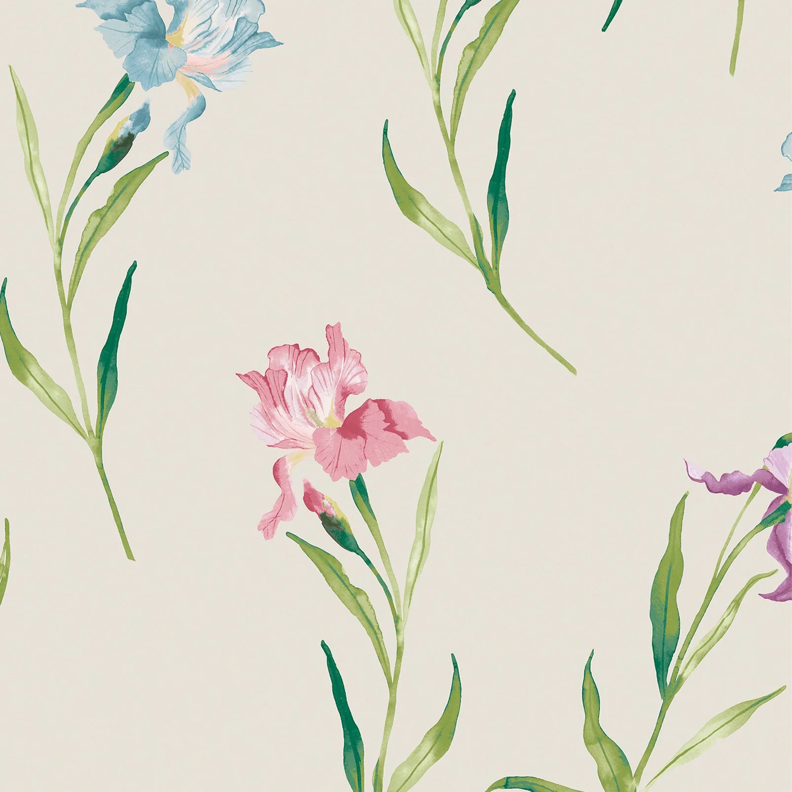 Laura Ashley Laura Ashley Hawling Irises Midnight Seaspray Wallpaper - Image 3