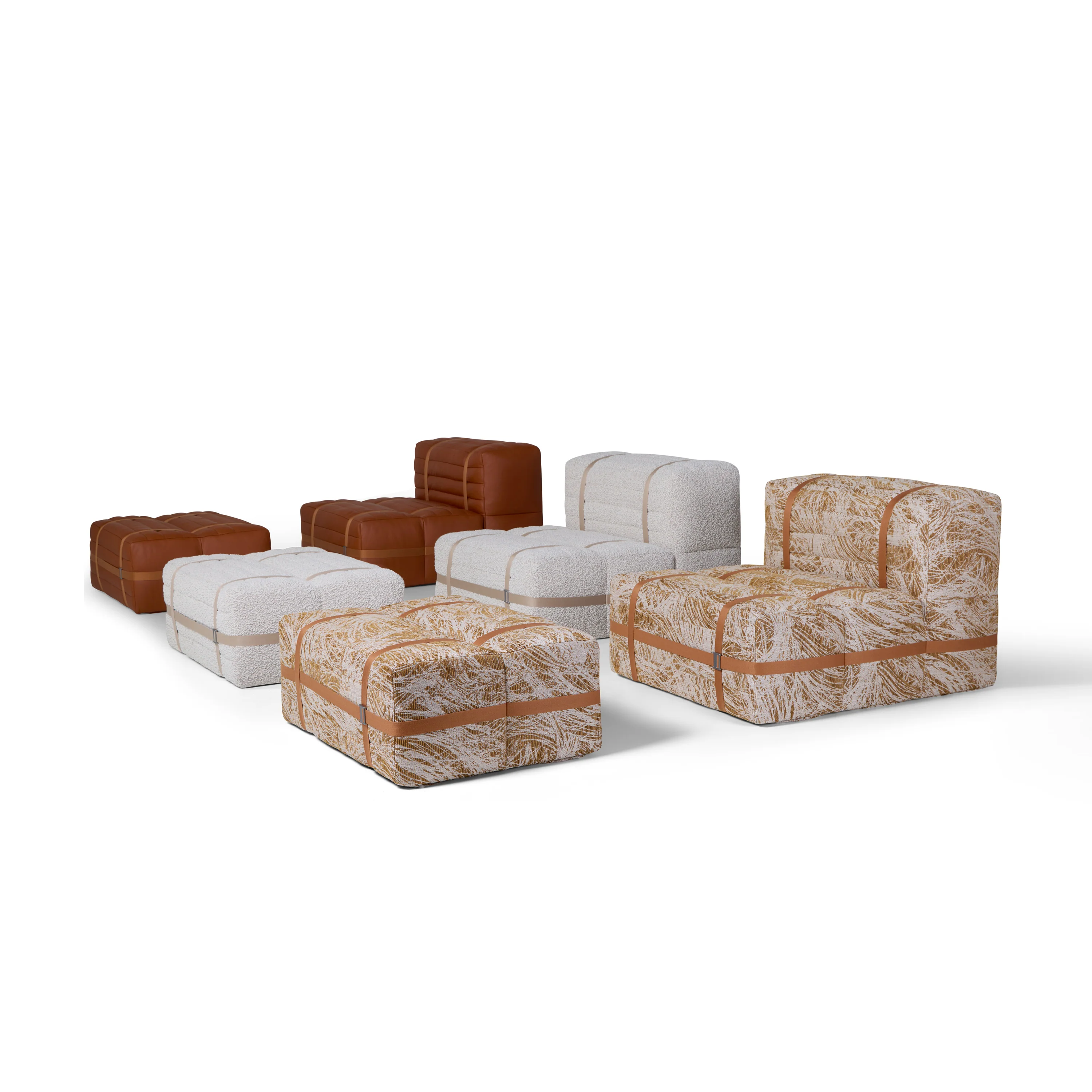 Haybale Lounge Chair with Footstool - Image 7