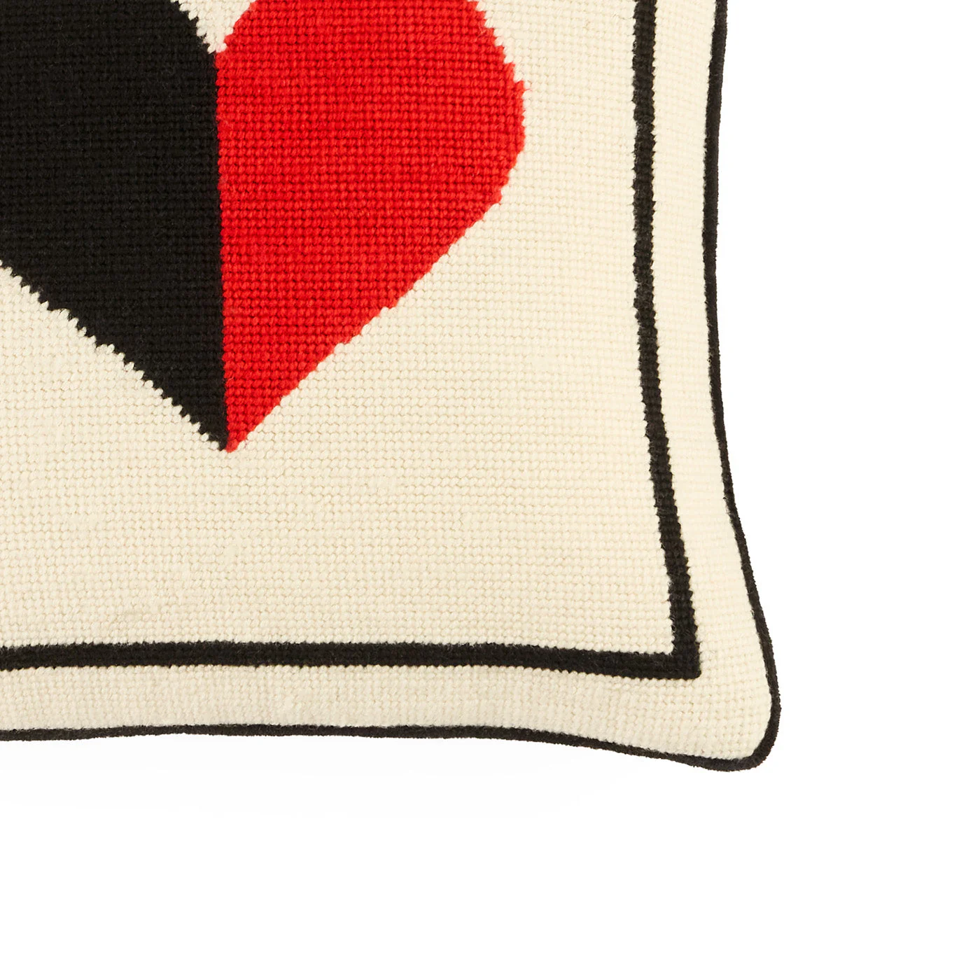 Hearts Needlepoint Throw Pillow - Image 4