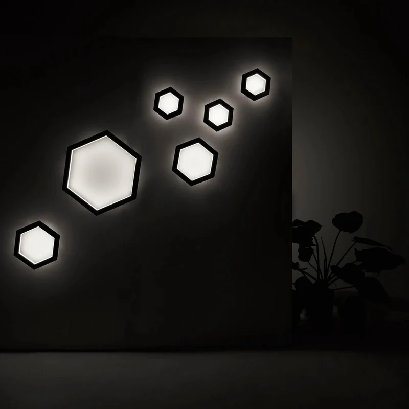 Hexagon LED Wall Sconce - Image 4