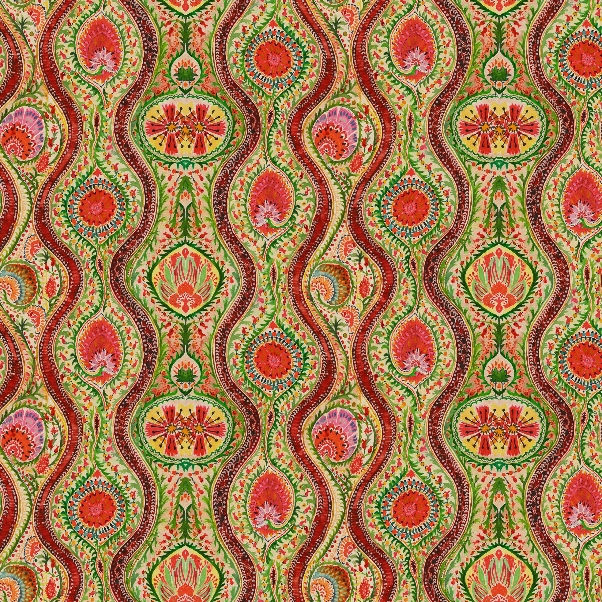 Hippie Paisley Wallpaper Sample Swatch