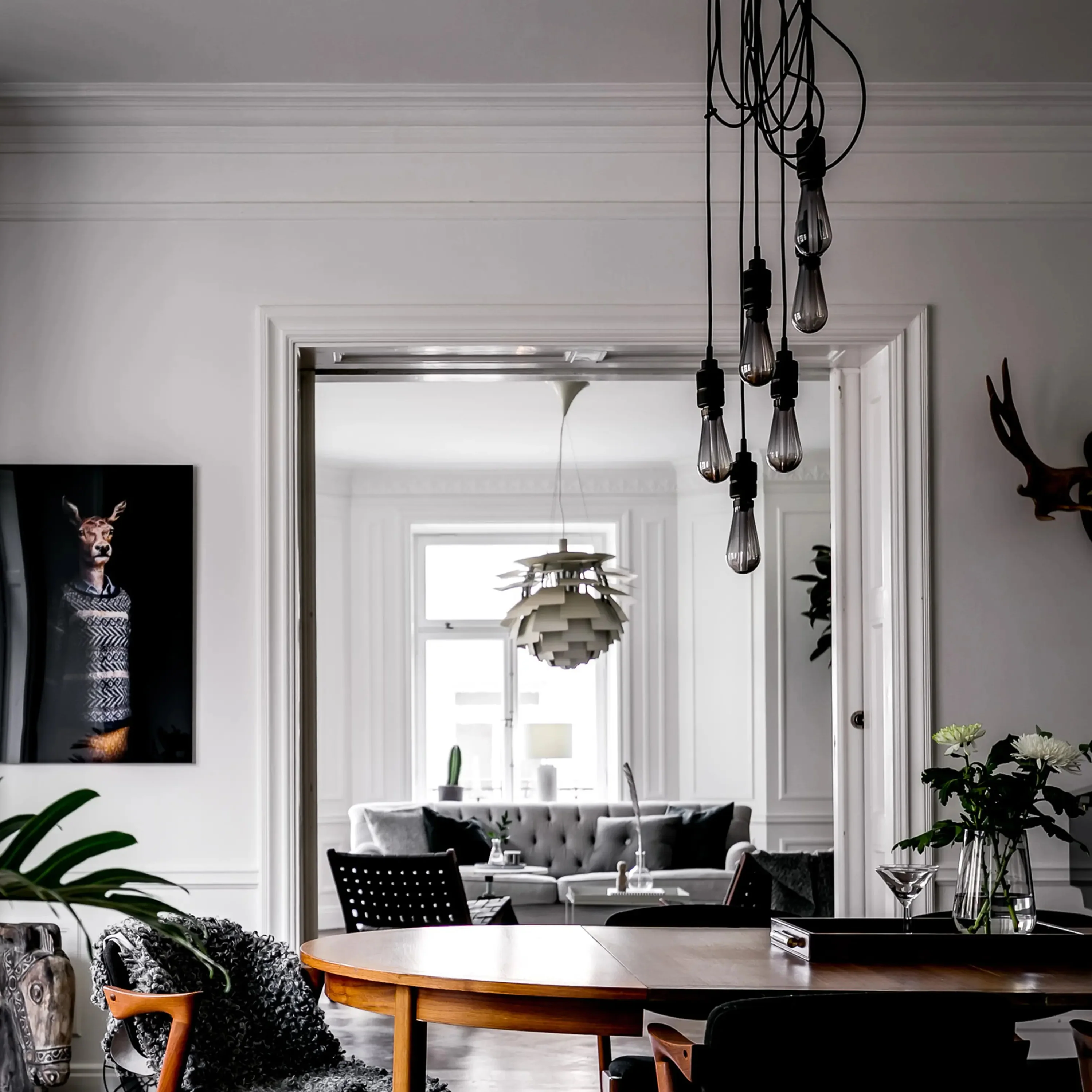 Hooked Nude Cluster Pendant Light - Image 9