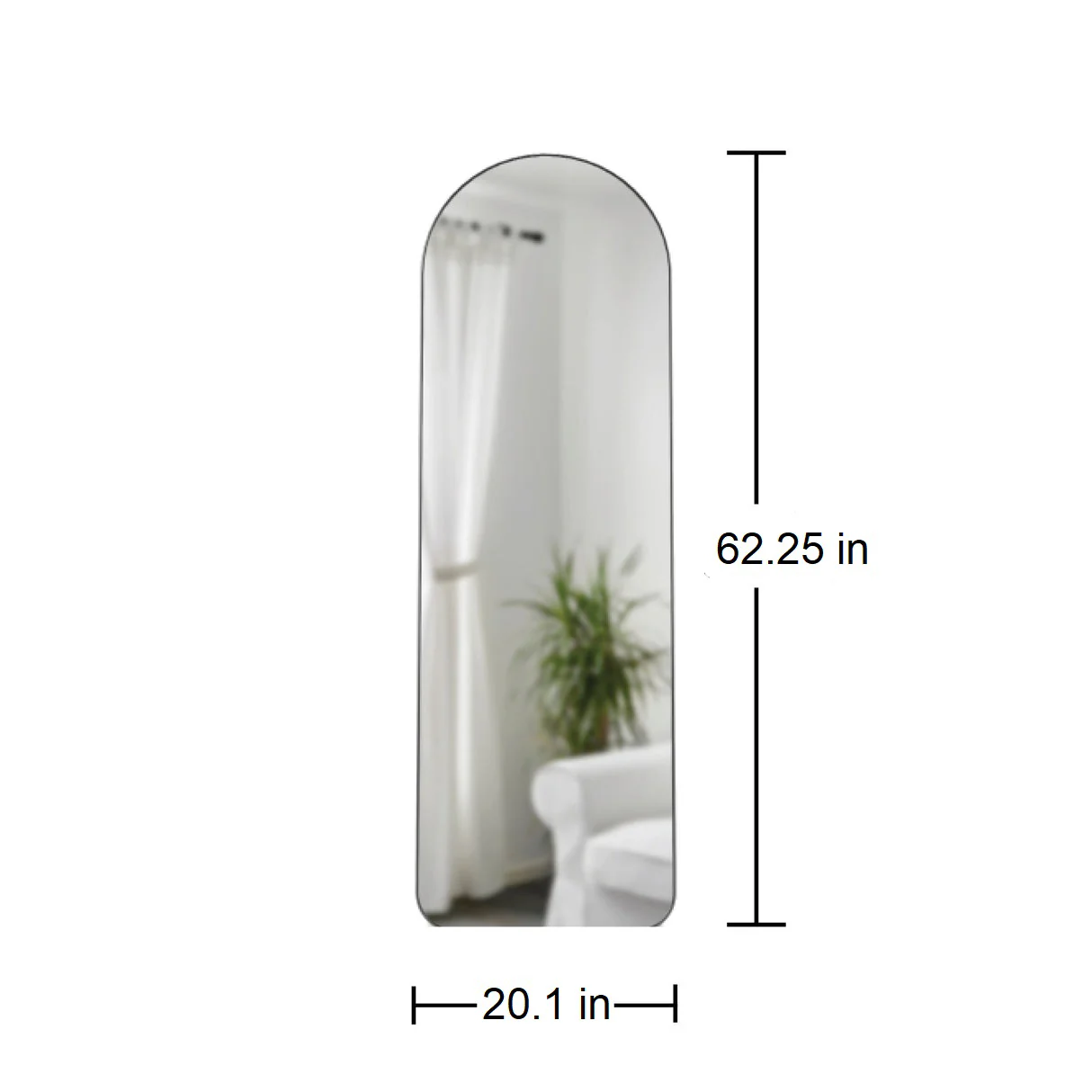 Hubba Arched Leaning and Wall Mirror - Image 7