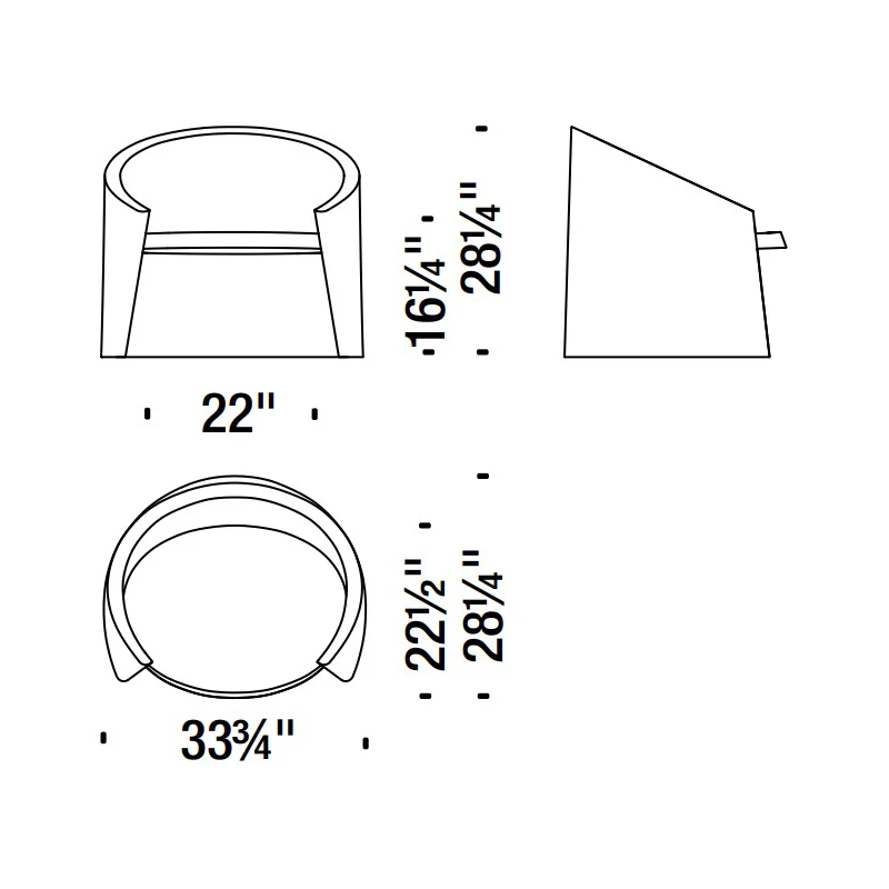 Husk Lounge Armchair - Image 3