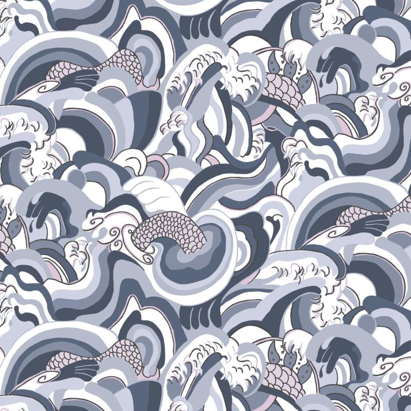 Ikuchi Wallpaper Sample Swatch - Image 15
