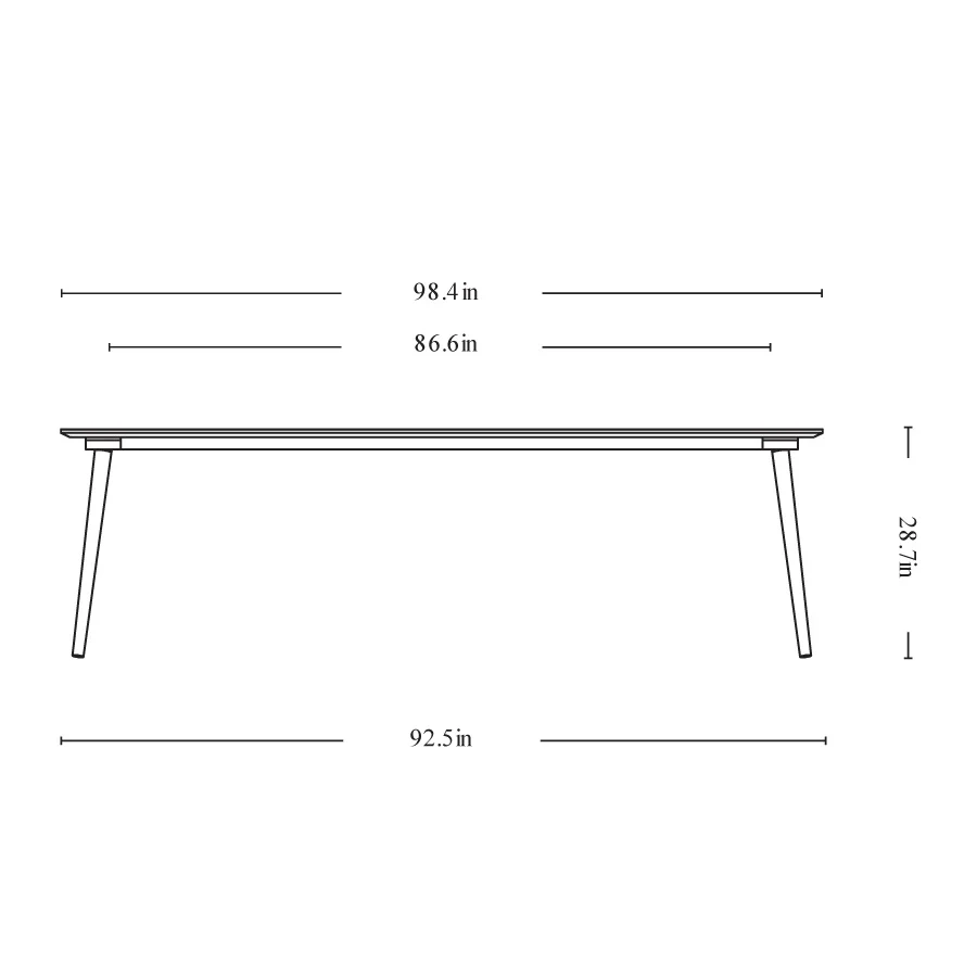 In Between Rectangle Dining Table - Image 30