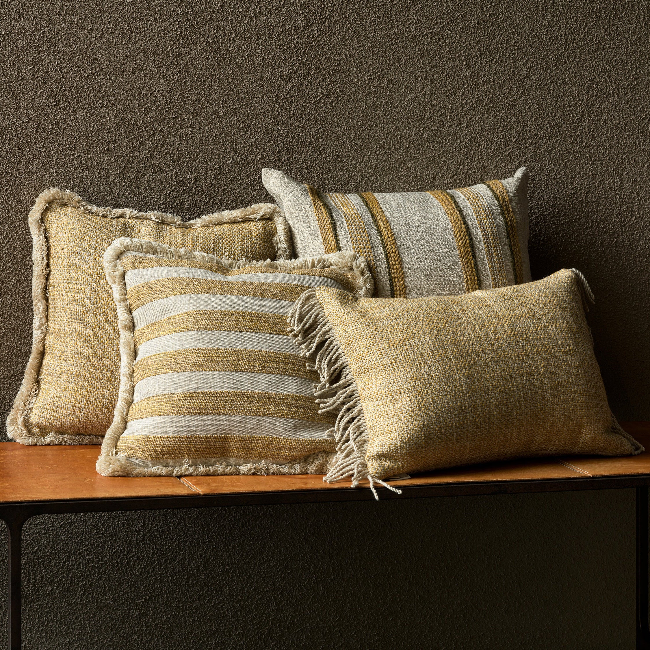 Indira Deco Outdoor Short Fringe Throw Pillow - Image 21