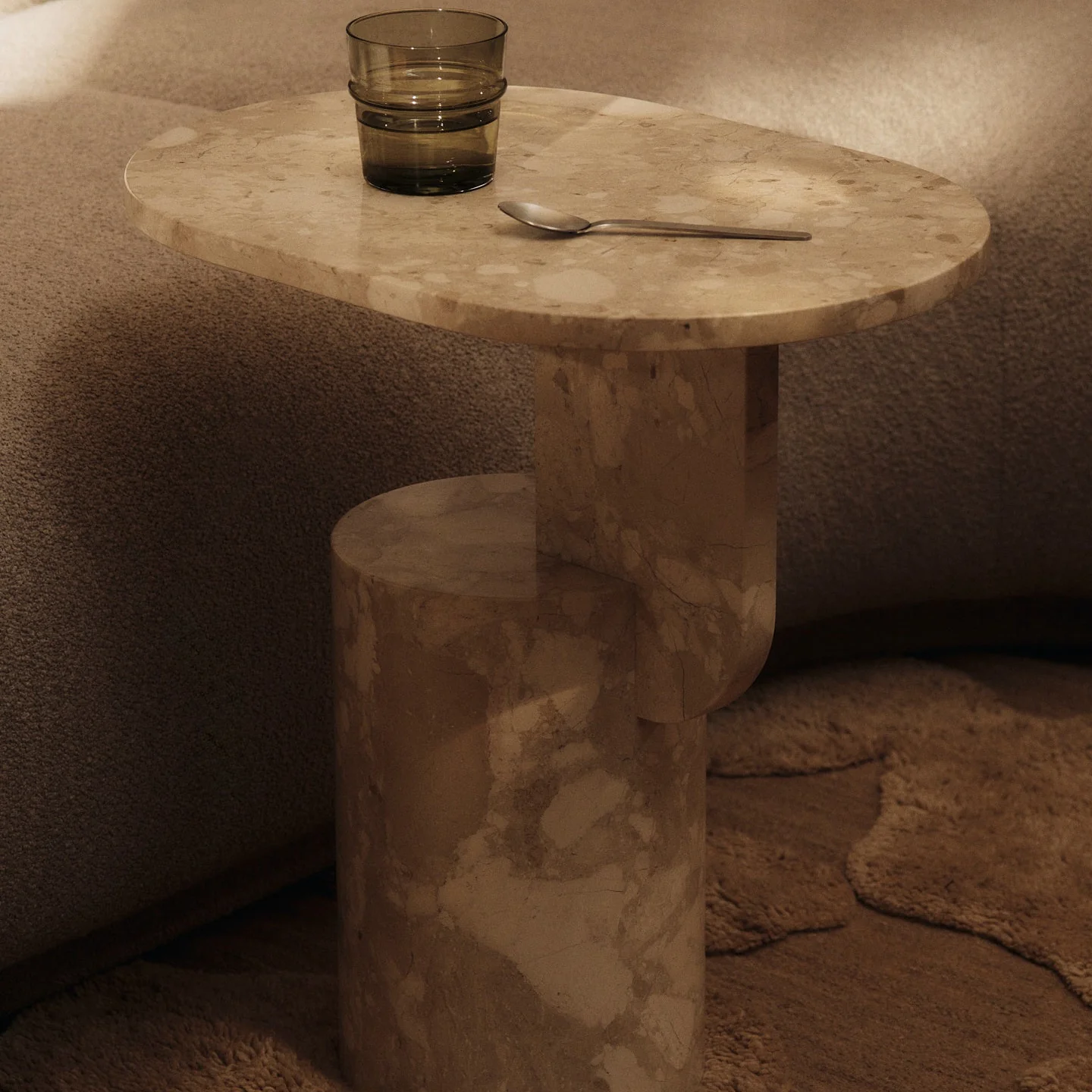 Insert Stone Side Table - Image 2