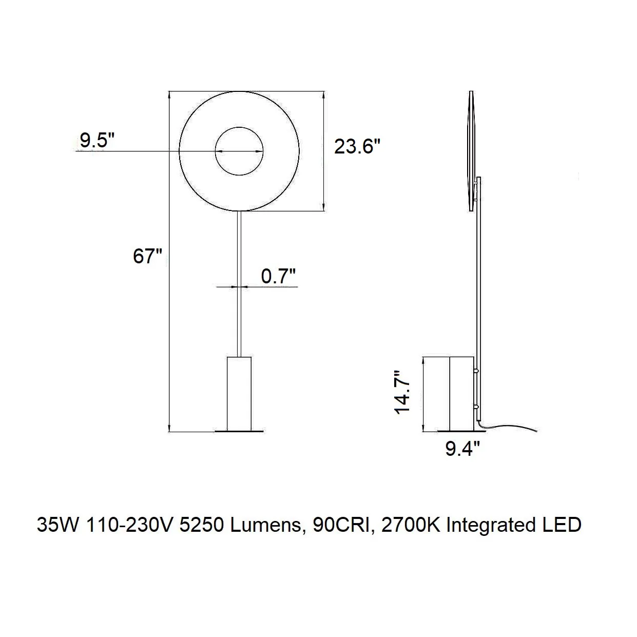 Iris Totem LED Floor Lamp - Image 23