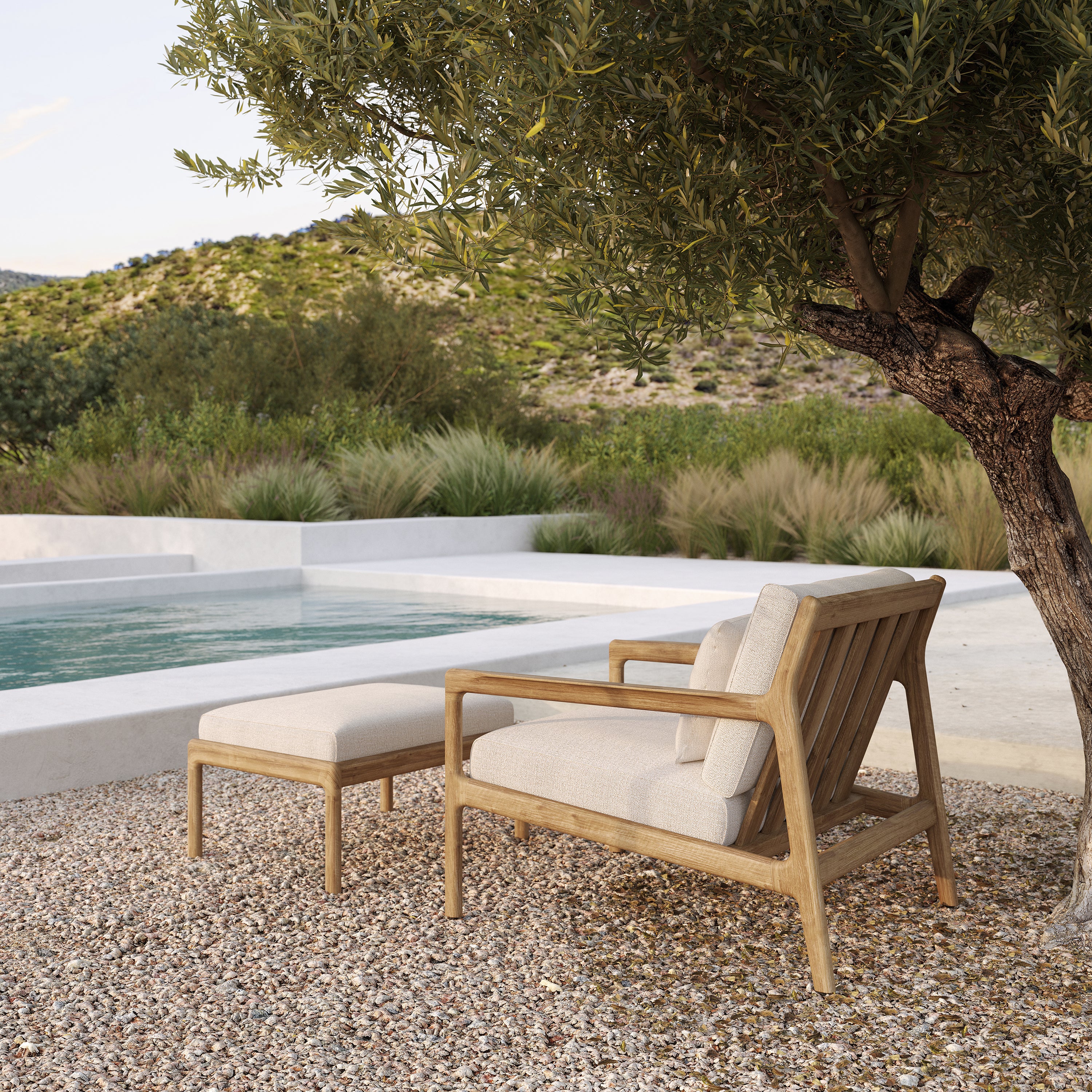 Jack Outdoor Upholstered Footstool - Image 18