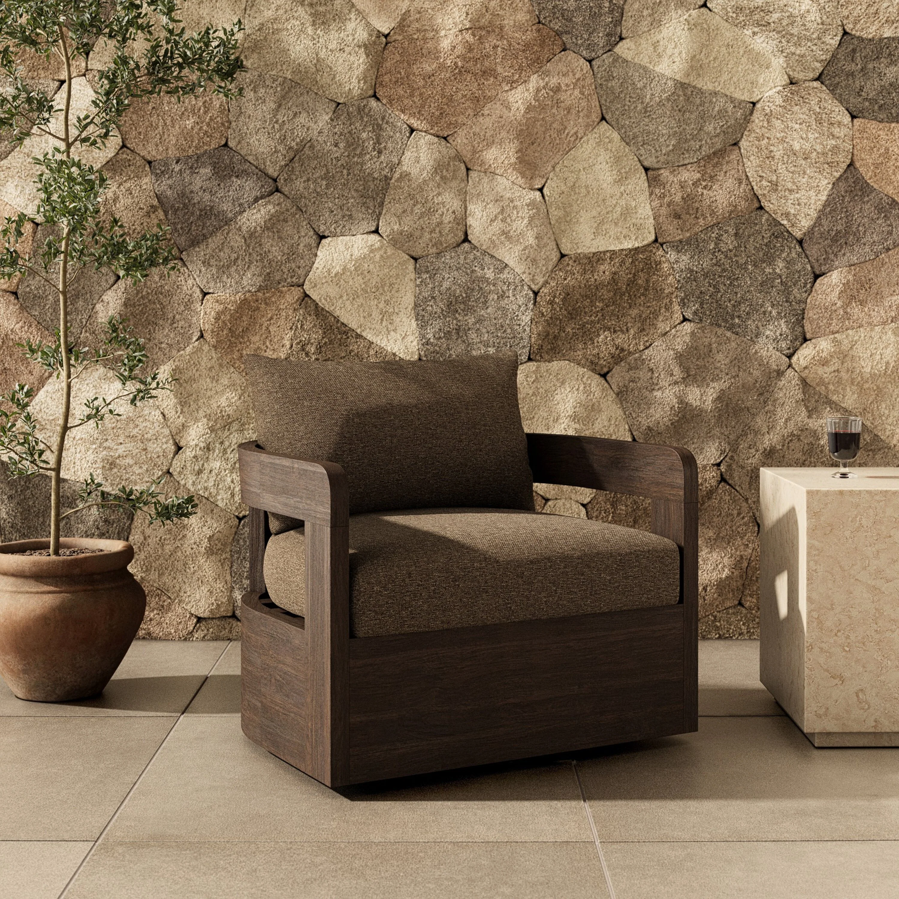 Jackson Outdoor Swivel Chair - Image 4