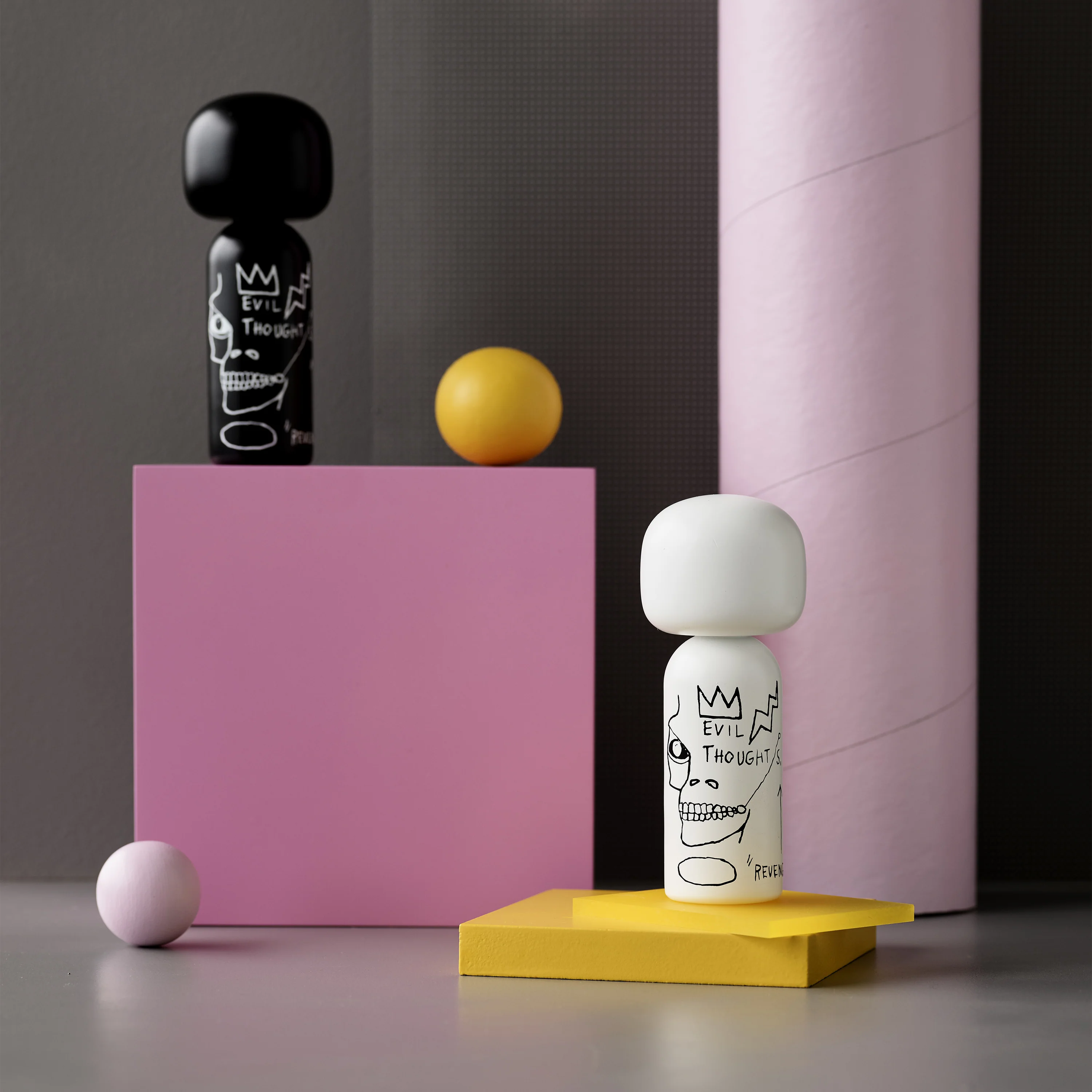 Jean-Michel Basquiat - Evil Thoughts Kokeshi Doll - Image 6