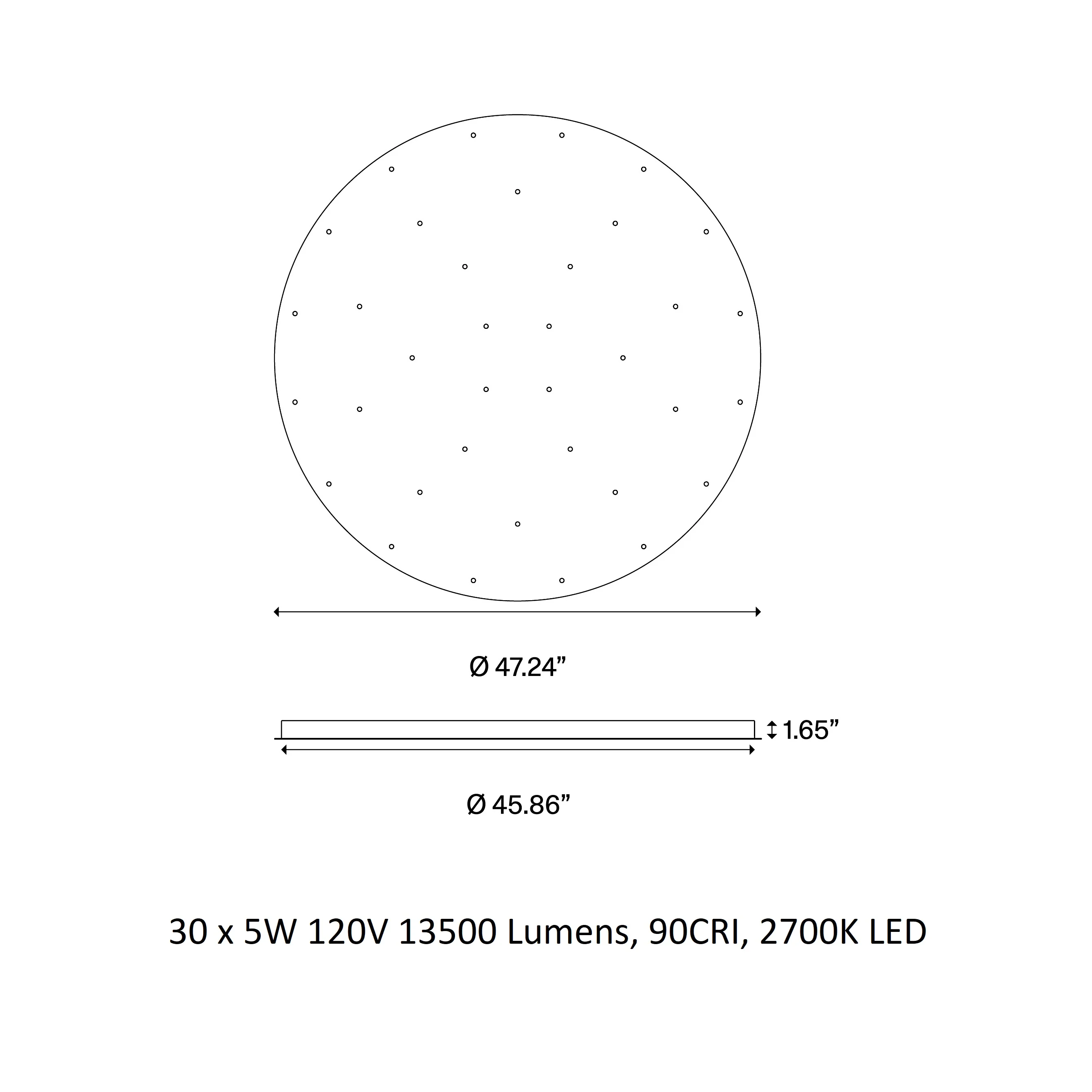 Jefferson Multi Light Round Pendant Light - Image 19