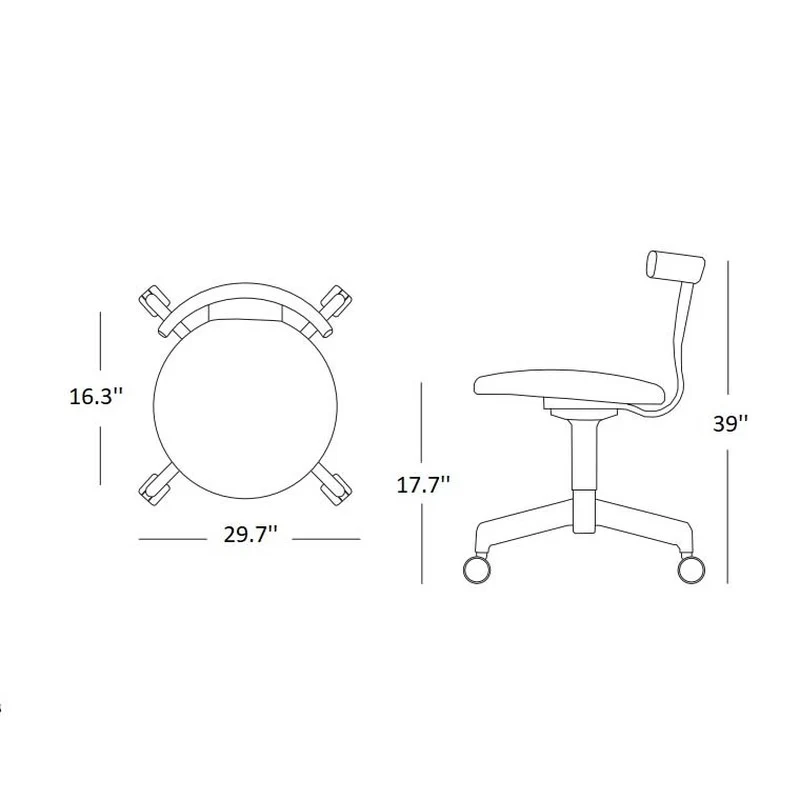 Jiro Swivel Upholstered Chair - Image 9