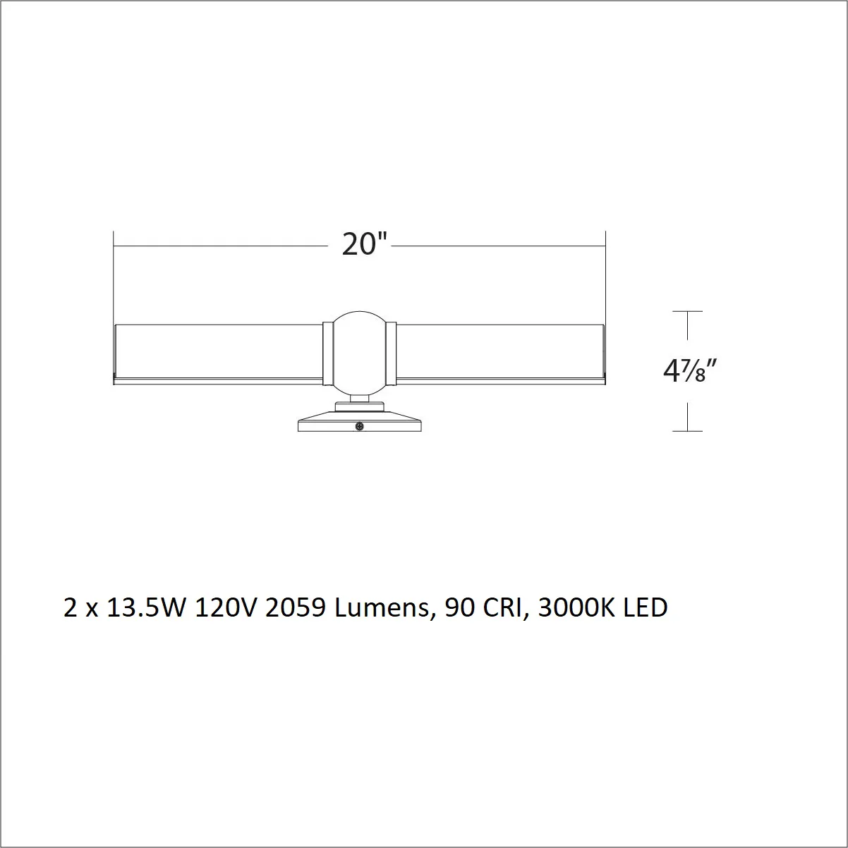 Juliet LED Bathroom Vanity/Wall Light - Image 2