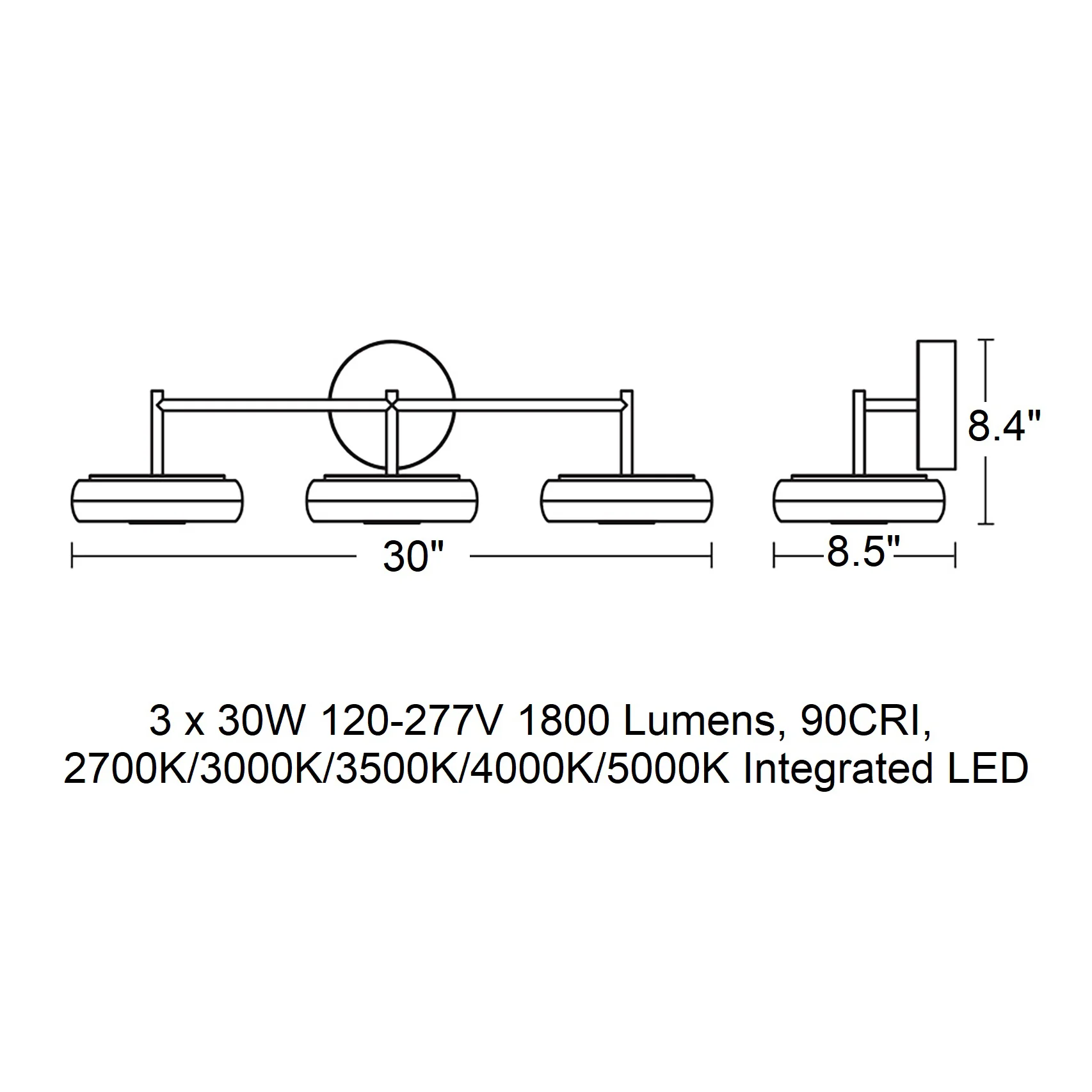 June LED Bathroom Vanity Light - Image 16