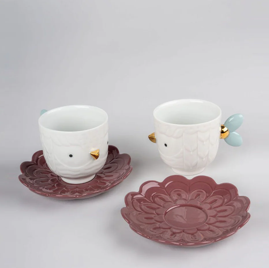 Kawki Cups and Saucers (Set of 2) - Image 2