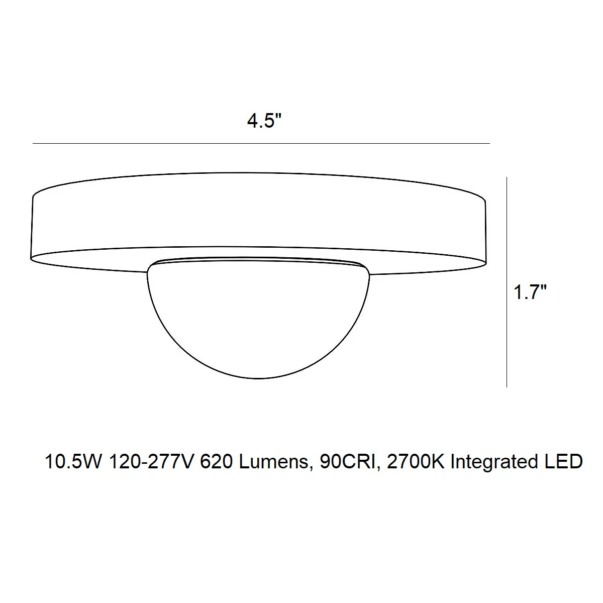Kelly Wearstler Ebell Mini LED Flush Mount - Image 9